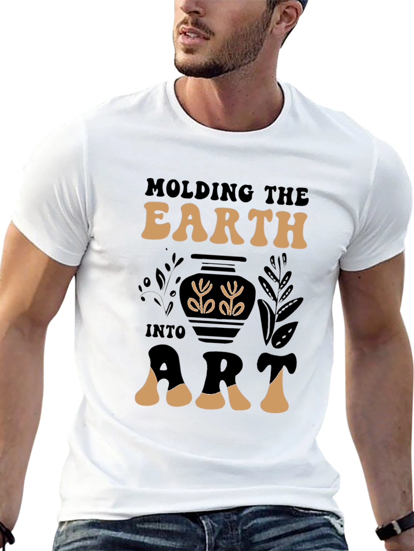 Molding the Earth Art T-Shirt Pottery Design