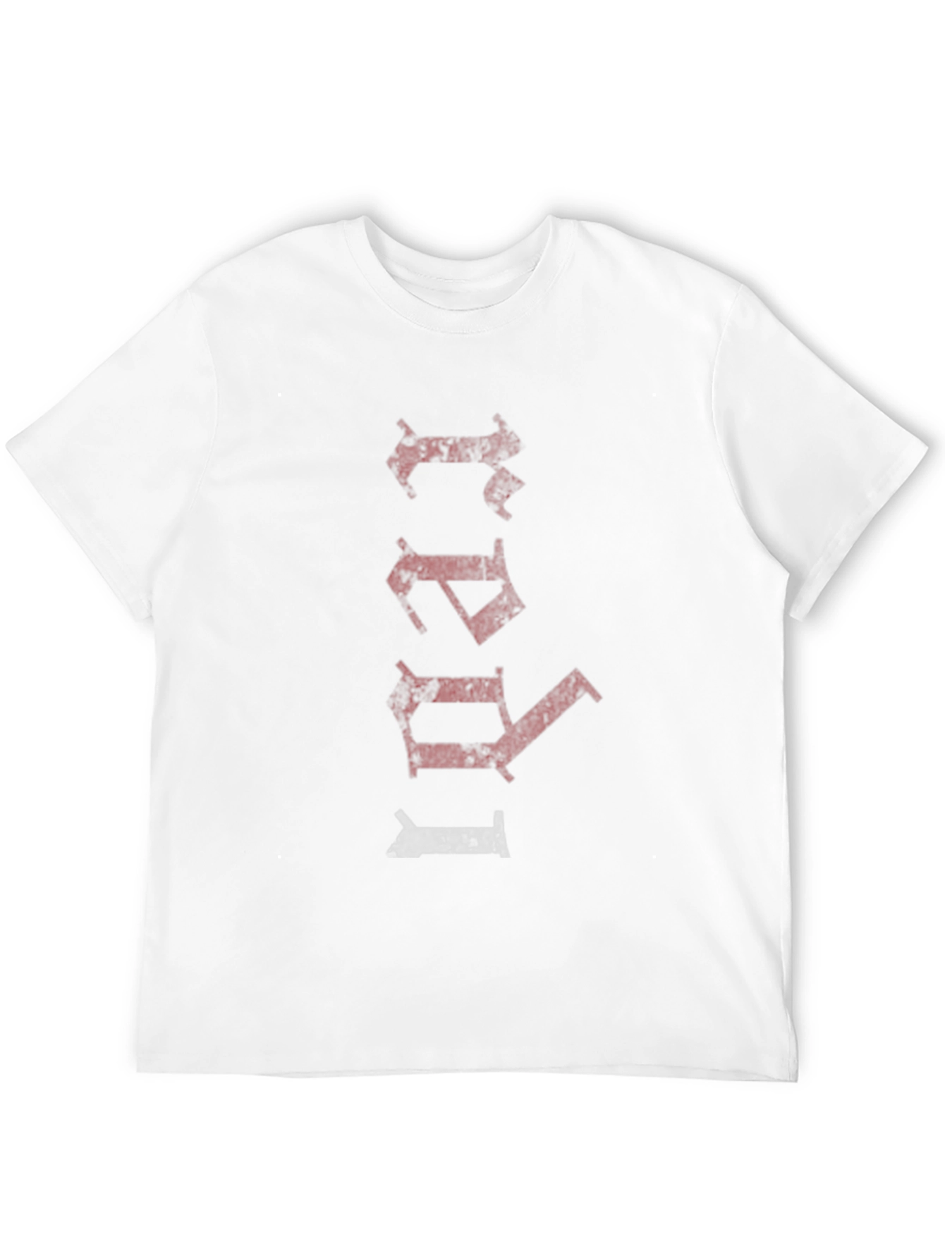 Distressed Text Black Graphic Tee