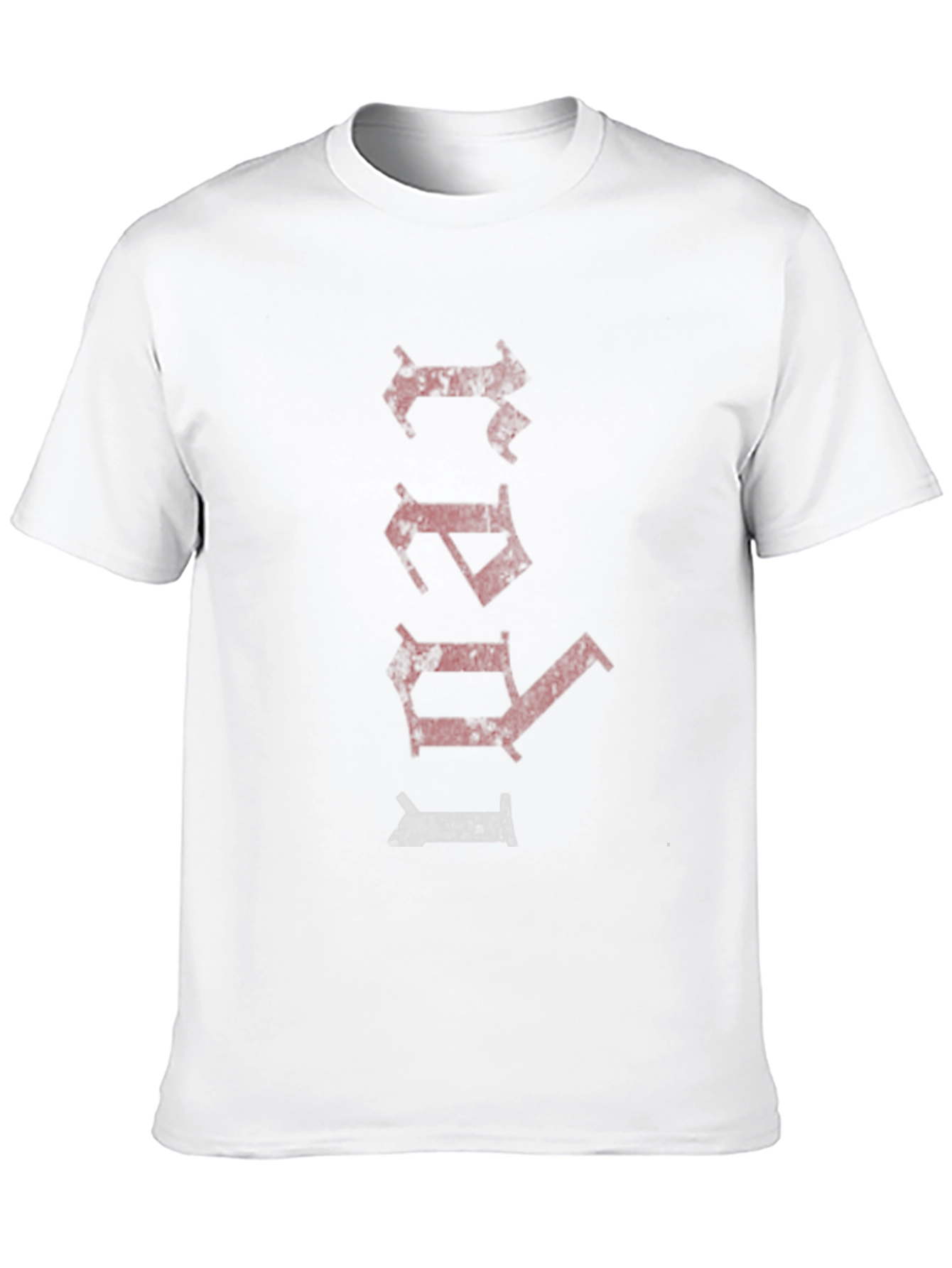 Distressed Text Black Graphic Tee