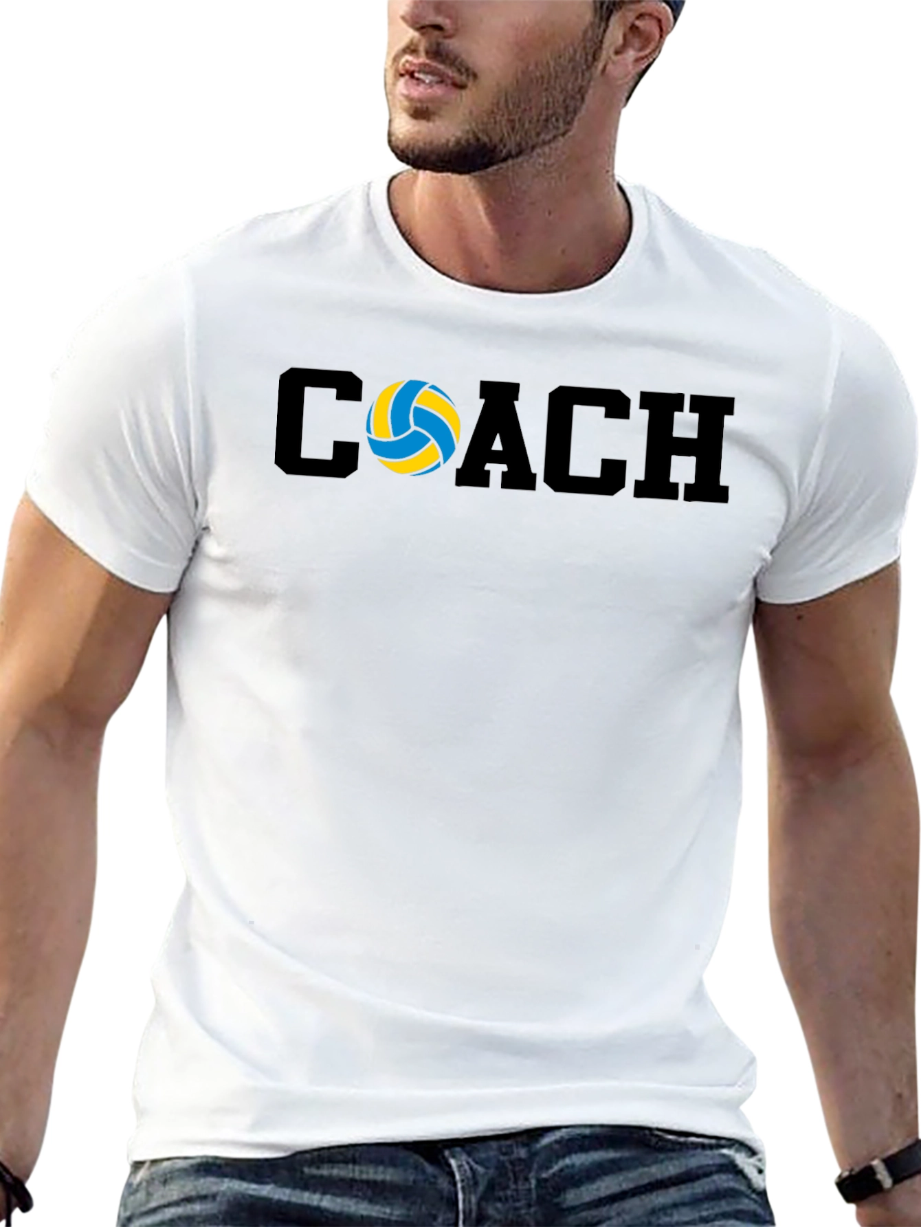 Volleyball Coach T-Shirt - Stylish Sports Tee