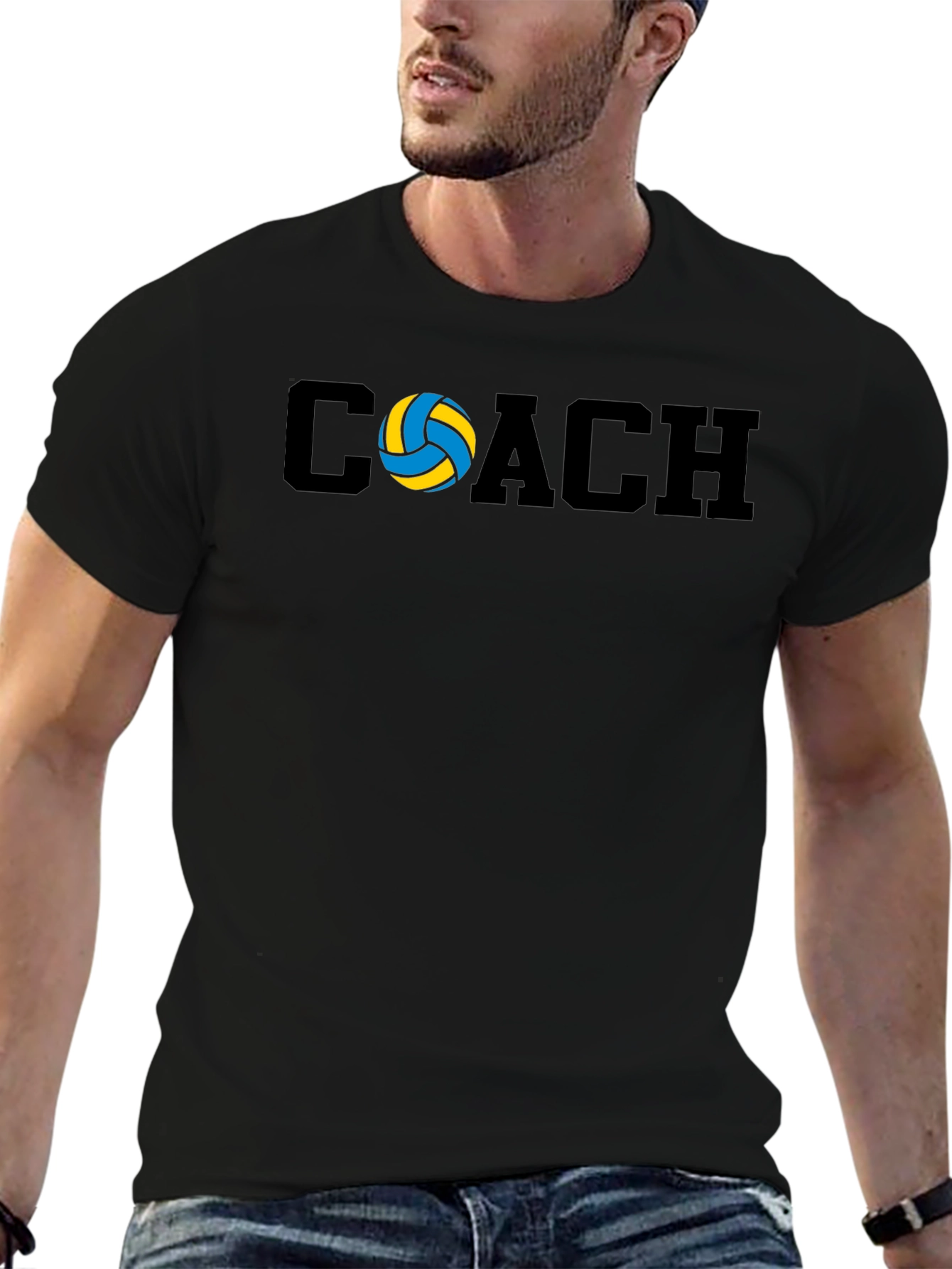 Volleyball Coach T-Shirt - Stylish Sports Tee
