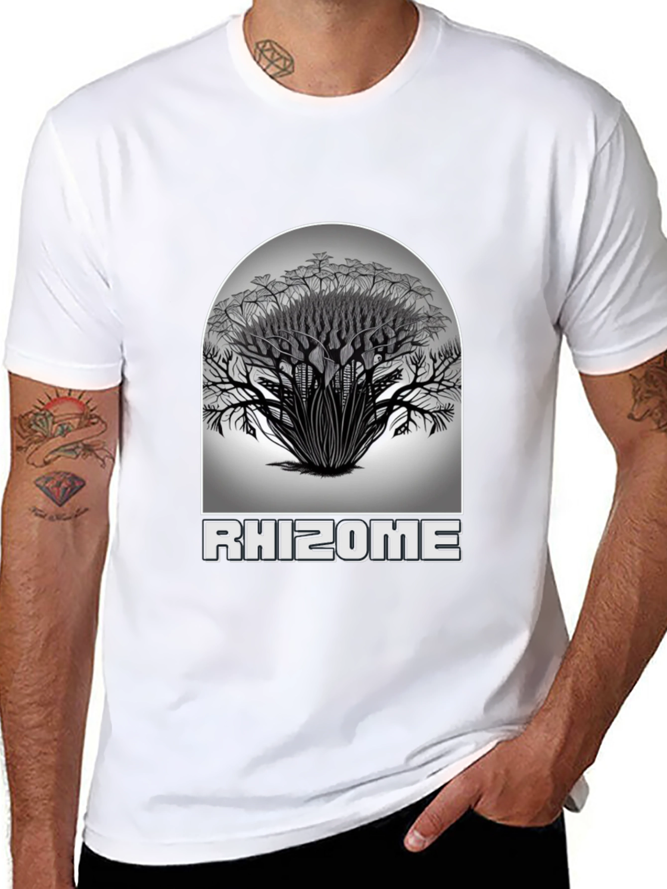 Rhizome Graphic Tee - Unique Design Comfortable Fit