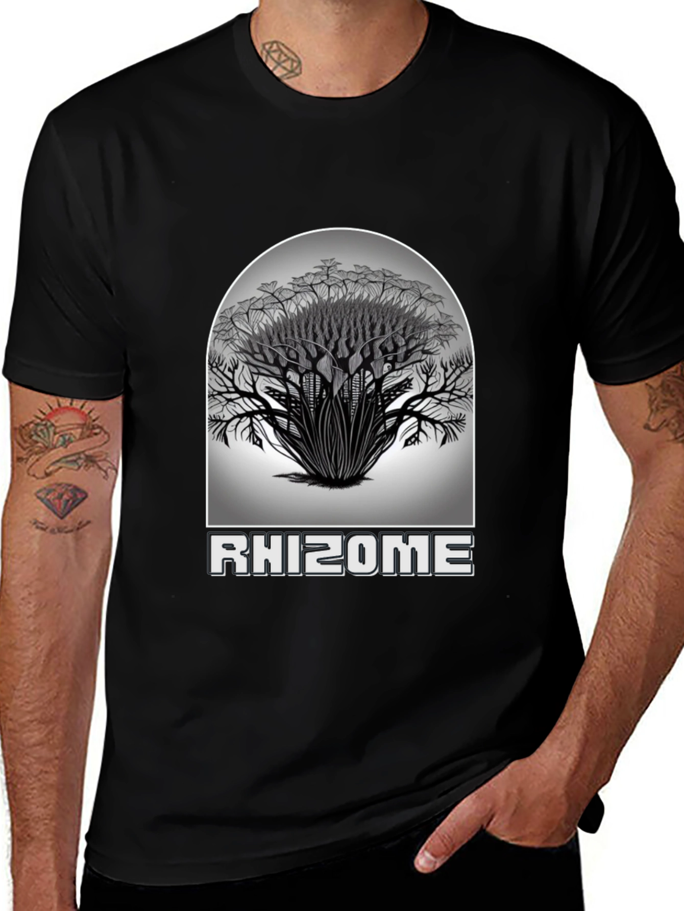 Rhizome Graphic Tee - Unique Design Comfortable Fit