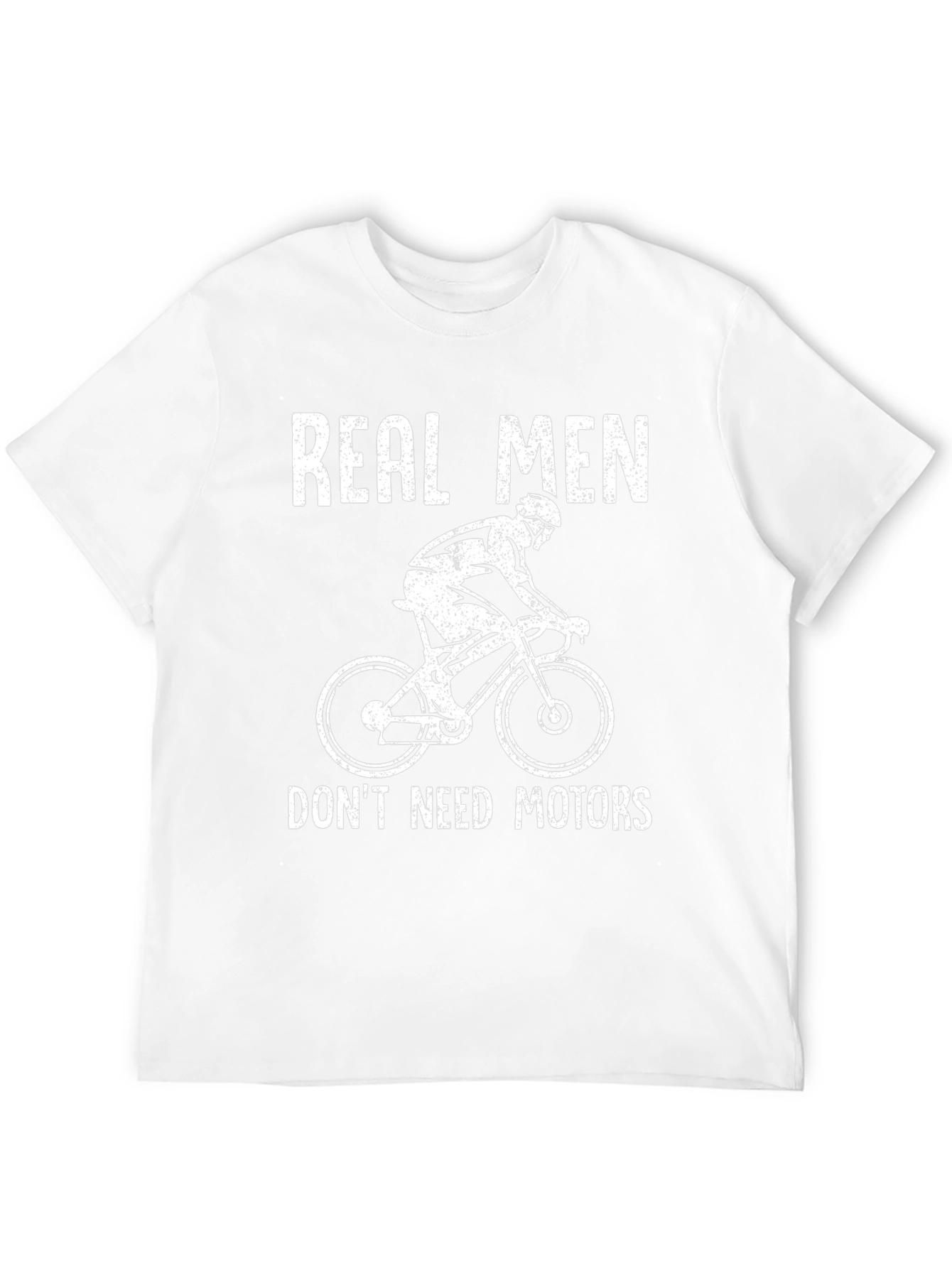 Real Men Dont Need Motors Black T-Shirt