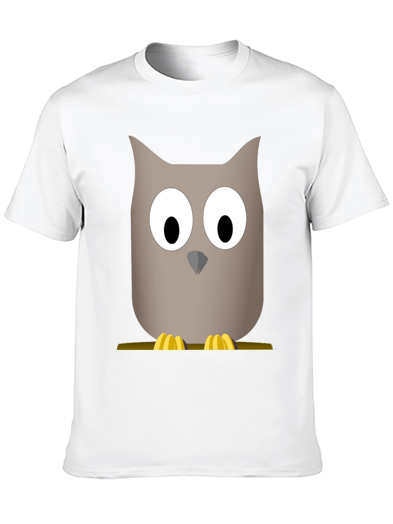 Cartoon Owl Graphic Tee - Mens Black T-Shirt