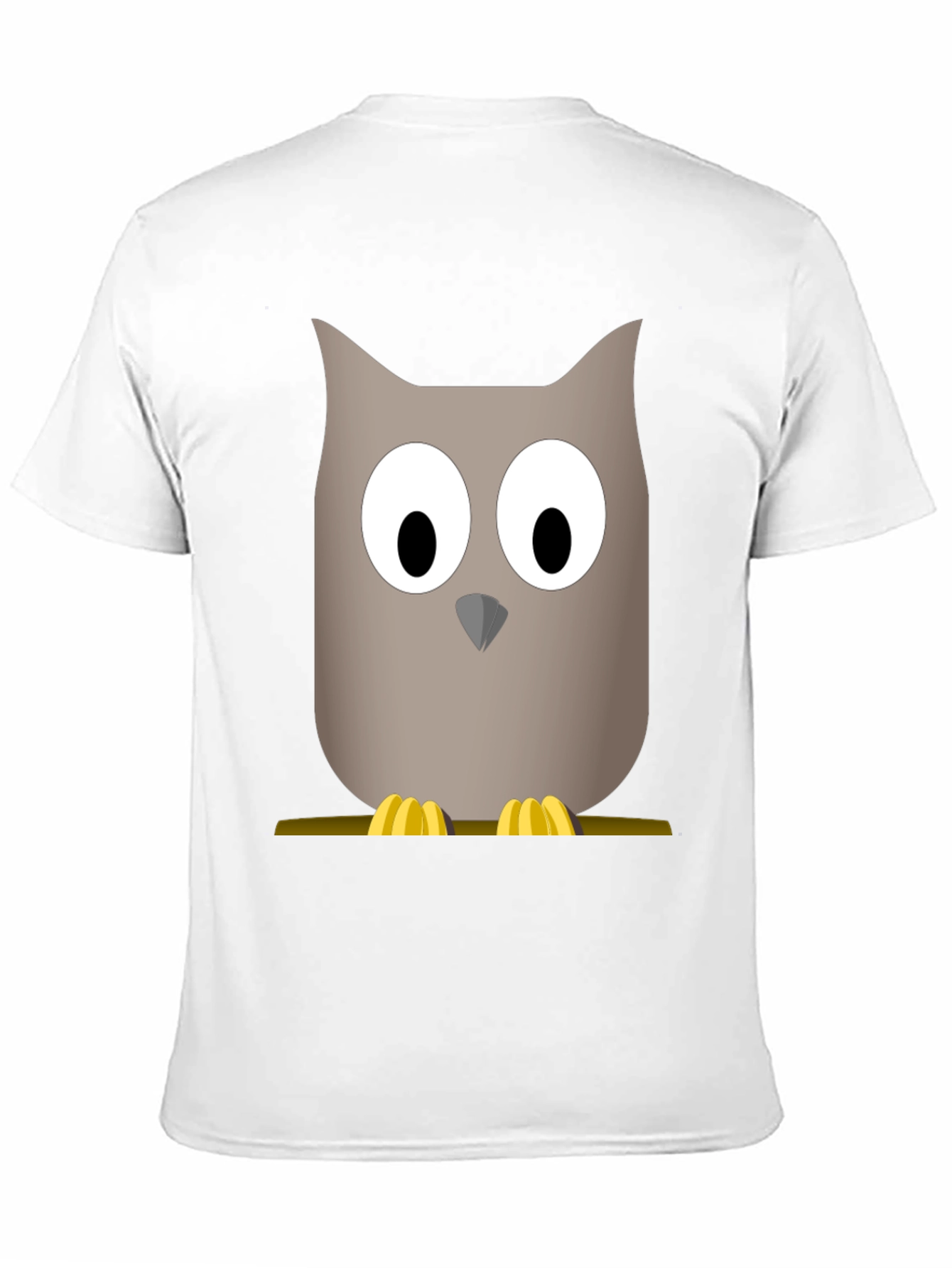 Cartoon Owl Graphic Tee - Mens Black T-Shirt