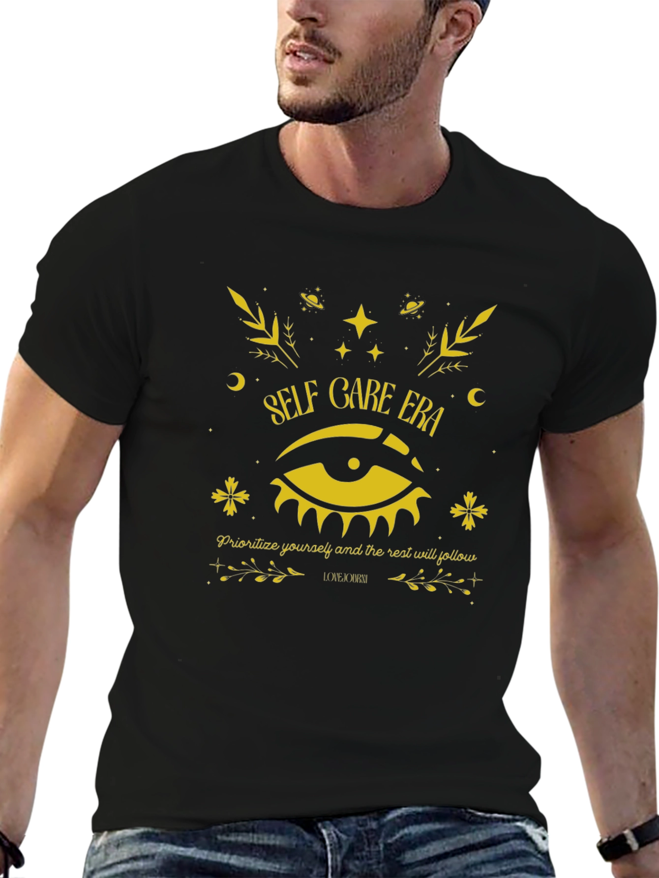 Self Care Era Graphic Tee - Black