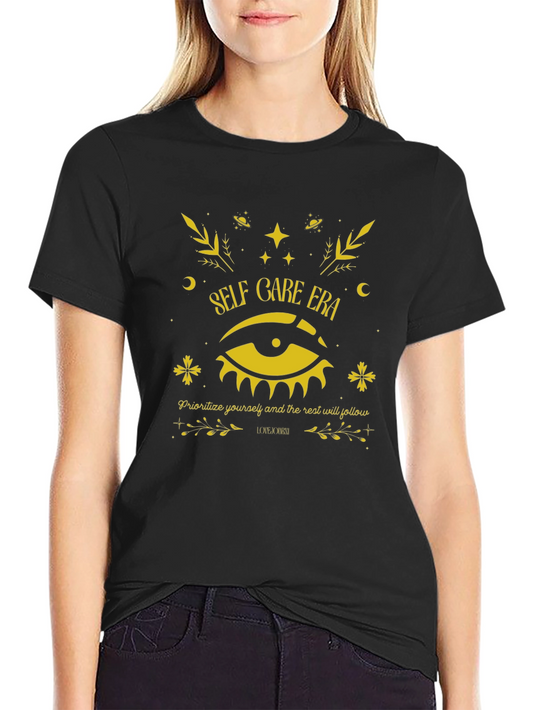 Self Care Era Graphic Tee - Black
