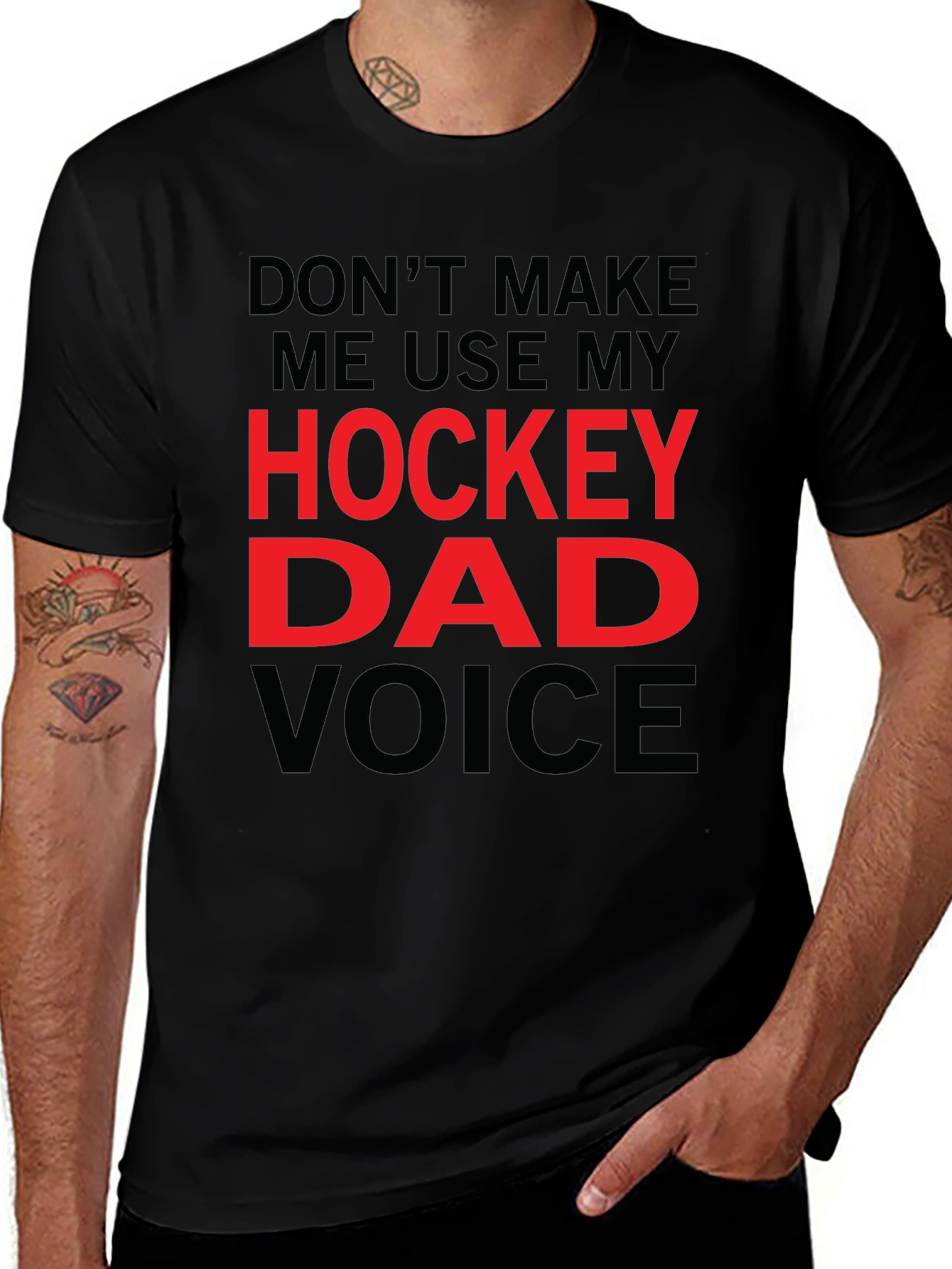 Hockey Dad T-Shirt - Funny Graphic Tee