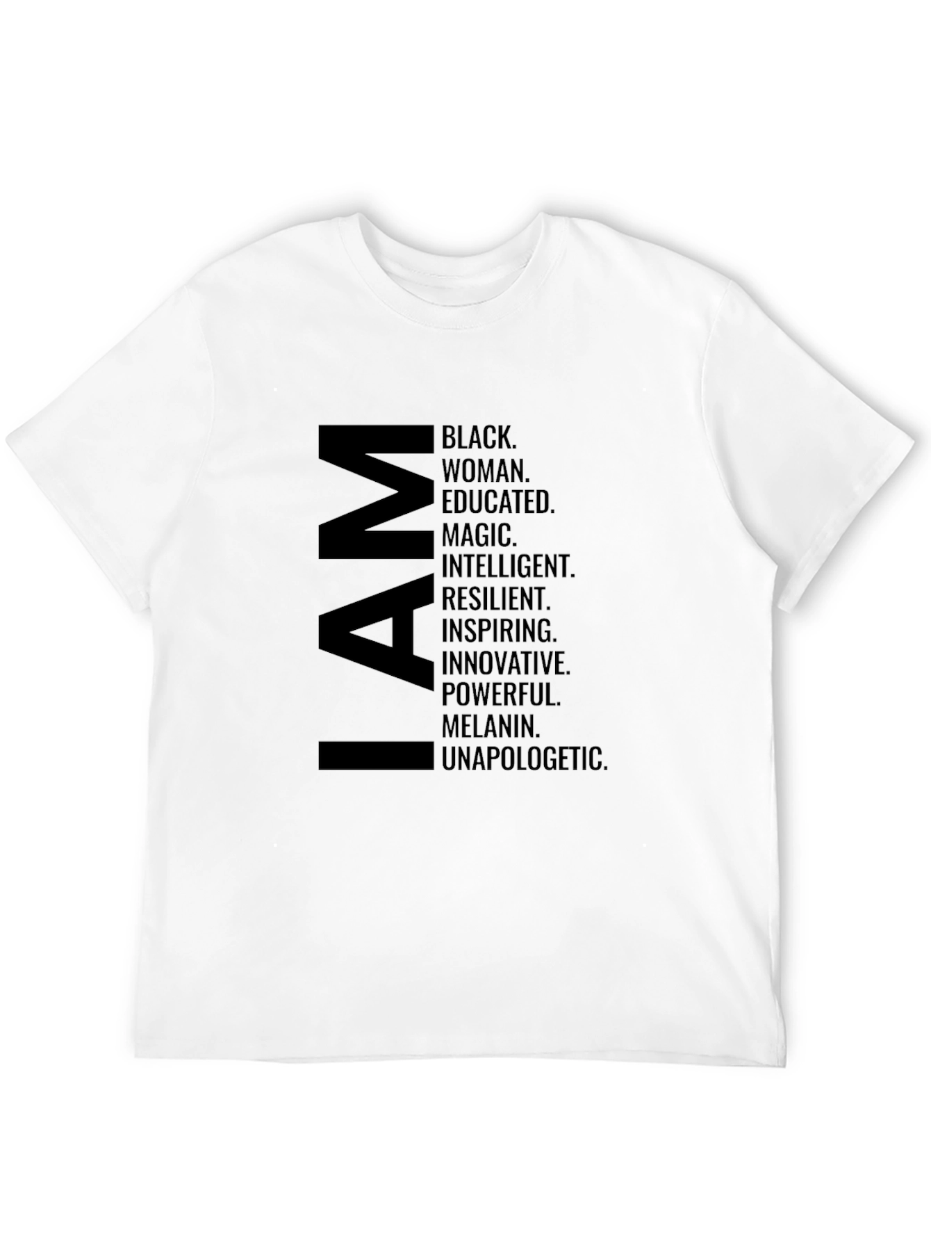 I AM Black Woman Graphic T-Shirt