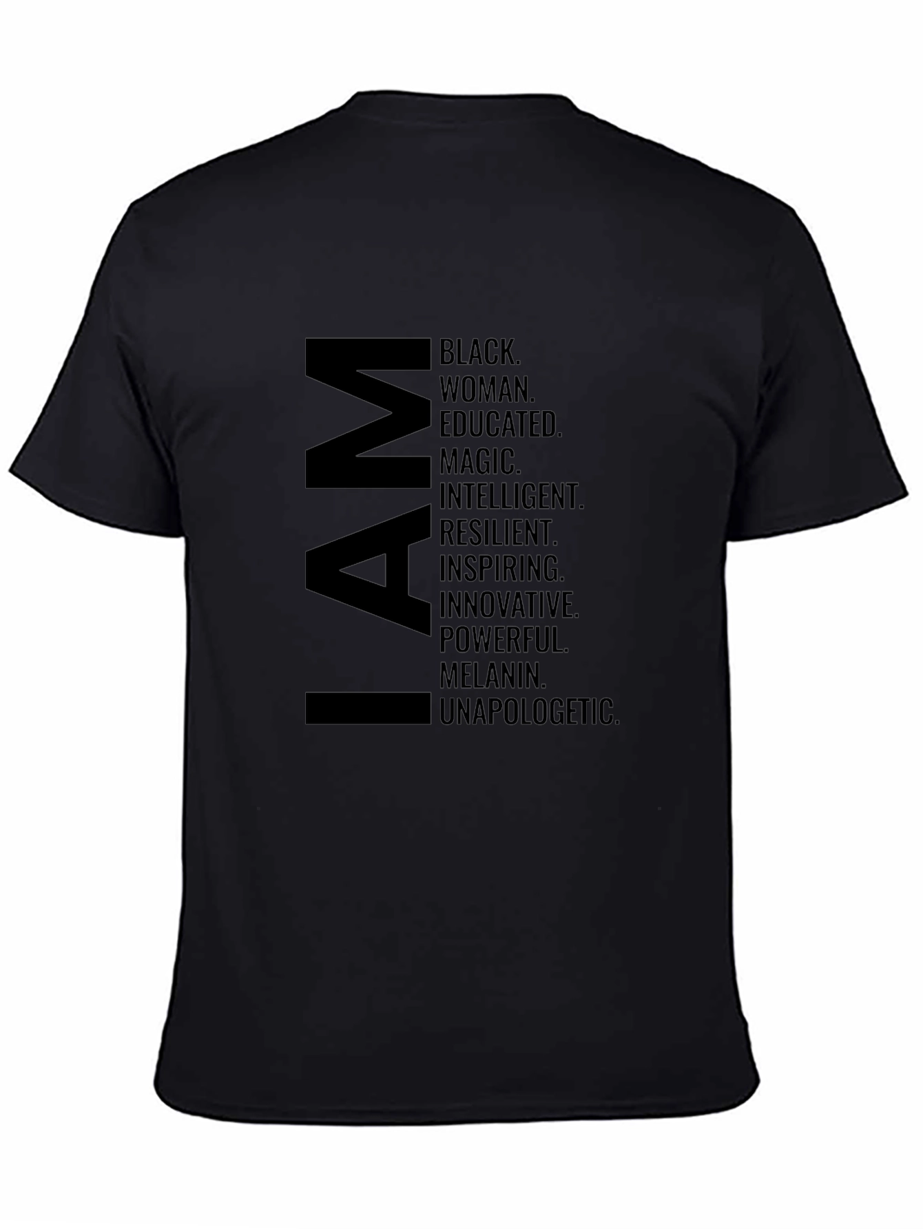 I AM Black Woman Graphic T-Shirt