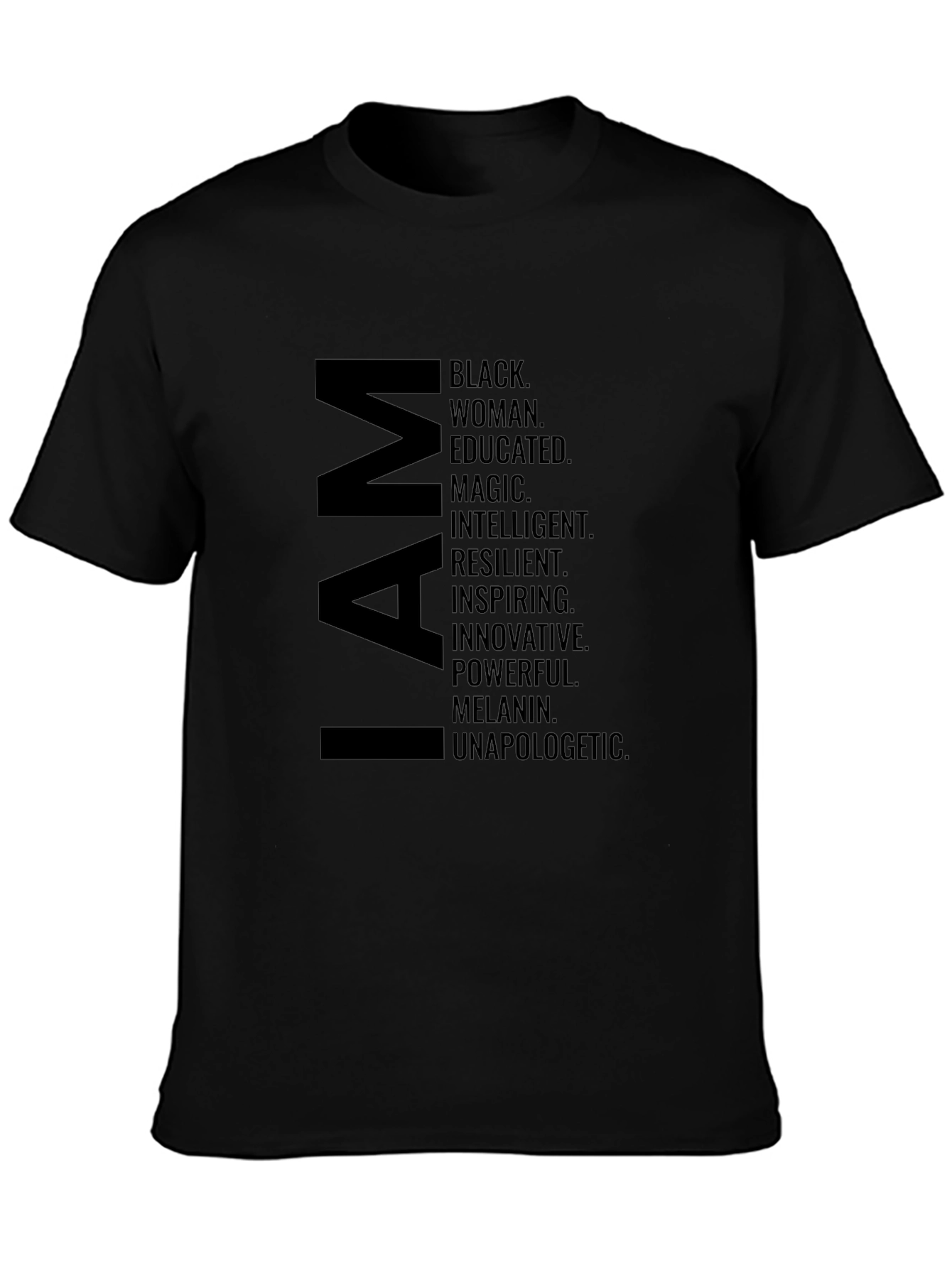 I AM Black Woman Graphic T-Shirt