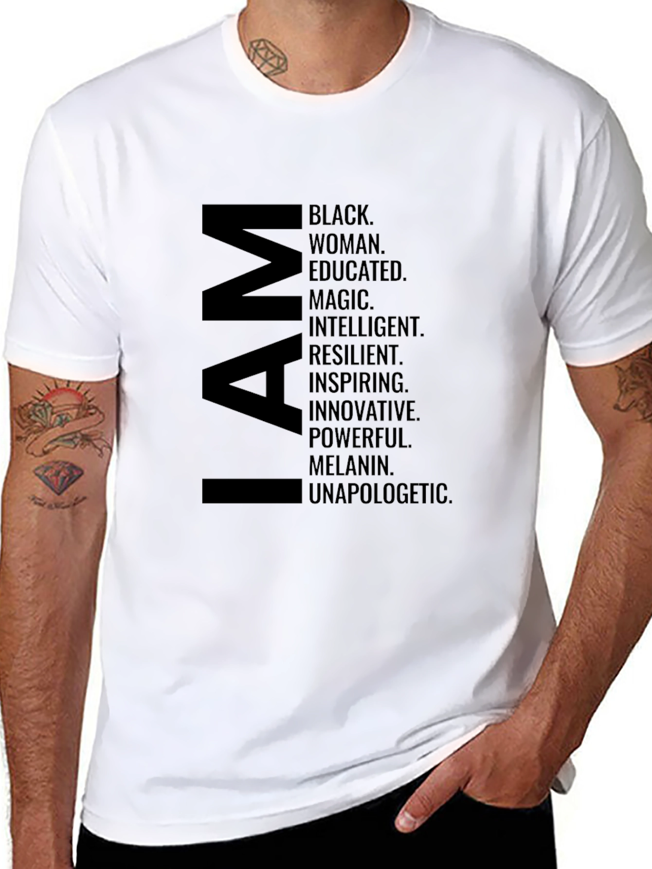 I AM Black Woman Graphic T-Shirt
