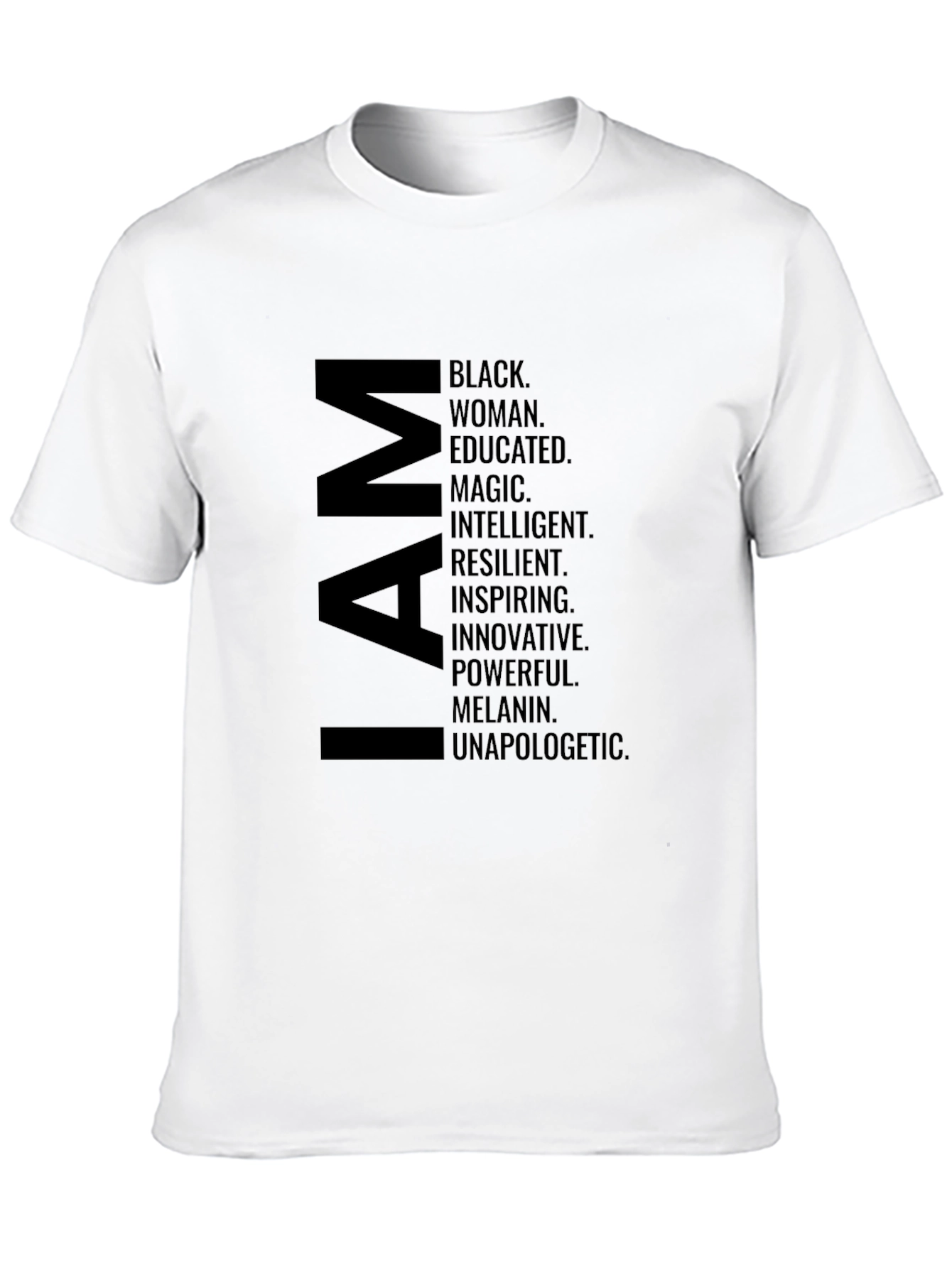 I AM Black Woman Graphic T-Shirt