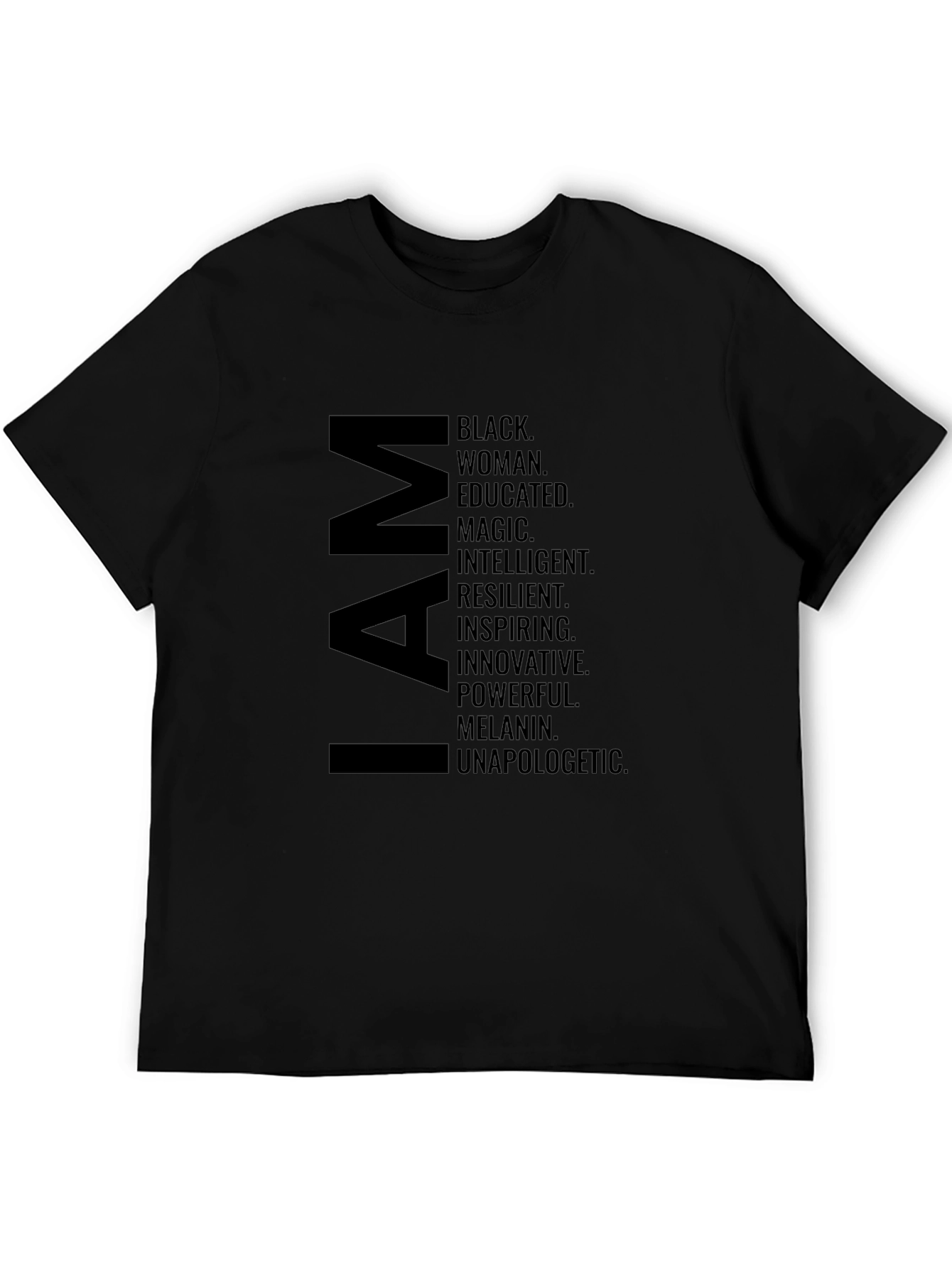 I AM Black Woman Graphic T-Shirt