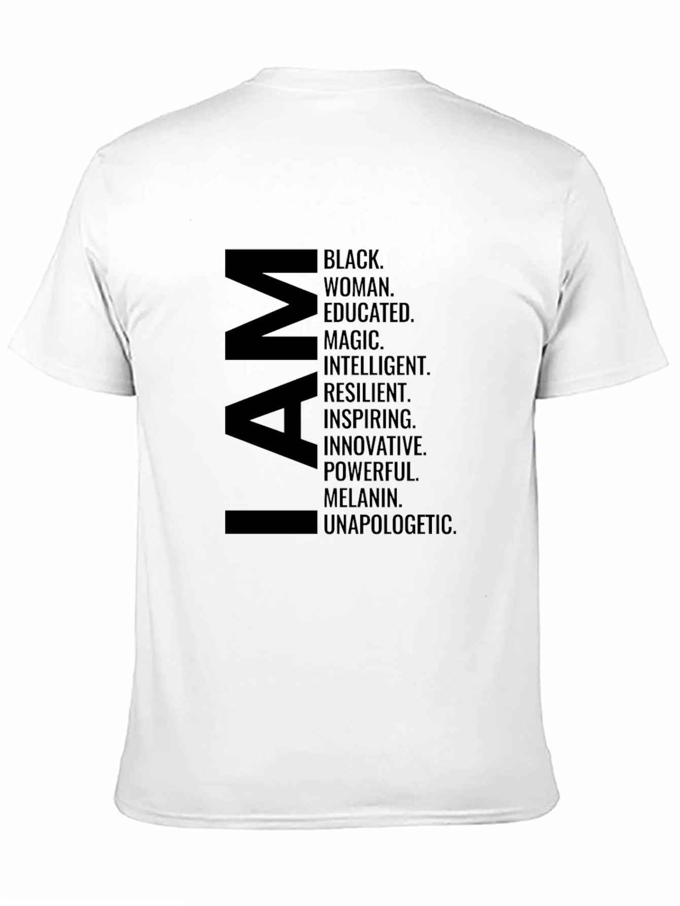 I AM Black Woman Graphic T-Shirt
