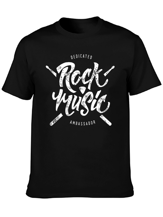 Rock Music Dedicated Ambassador Graphic T-Shirt