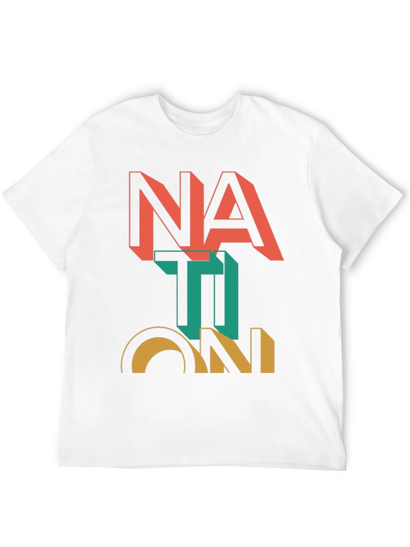Nation Graphic Print Black T-Shirt