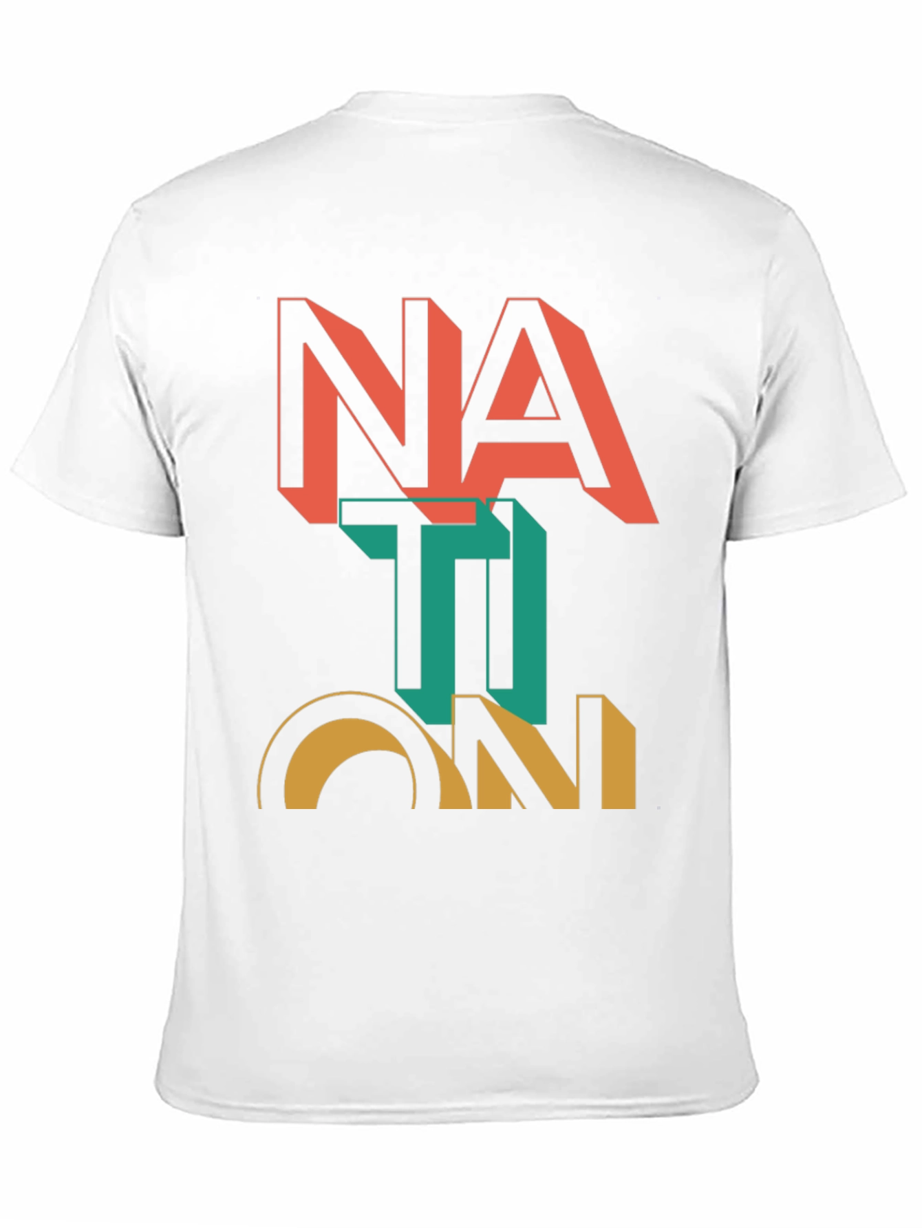 Nation Graphic Print Black T-Shirt