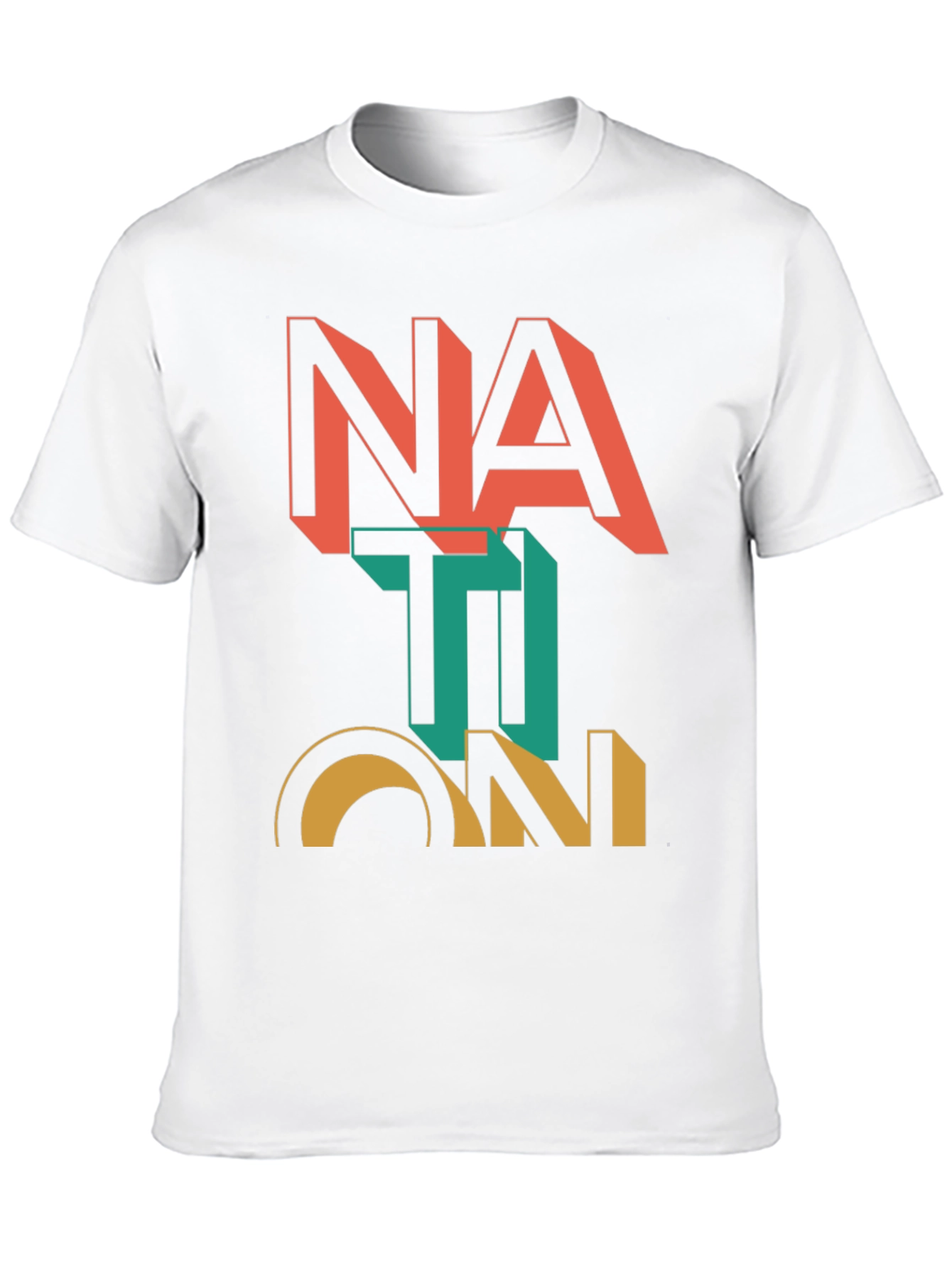 Nation Graphic Print Black T-Shirt