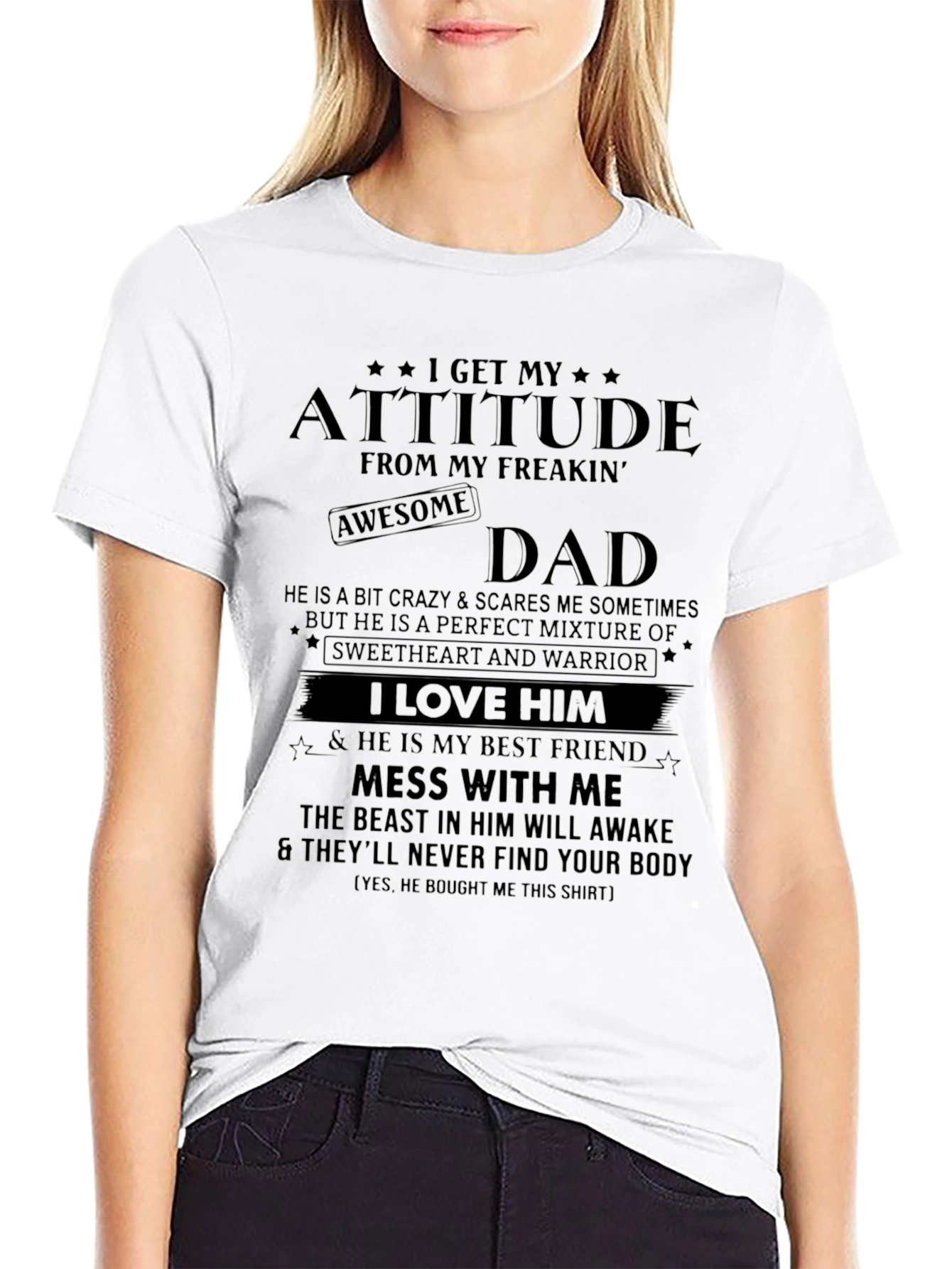 Attitude Dad Graphic T-Shirt - Best Gift