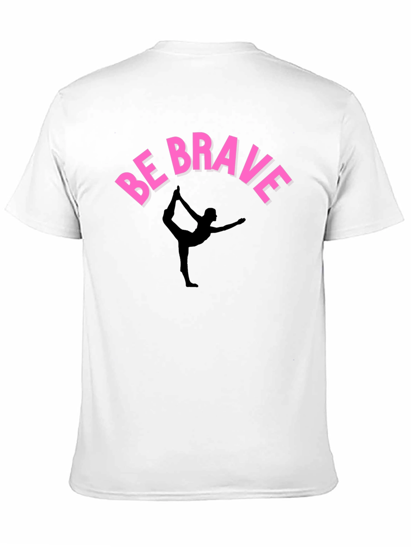 Be Brave Yoga T-Shirt - Black