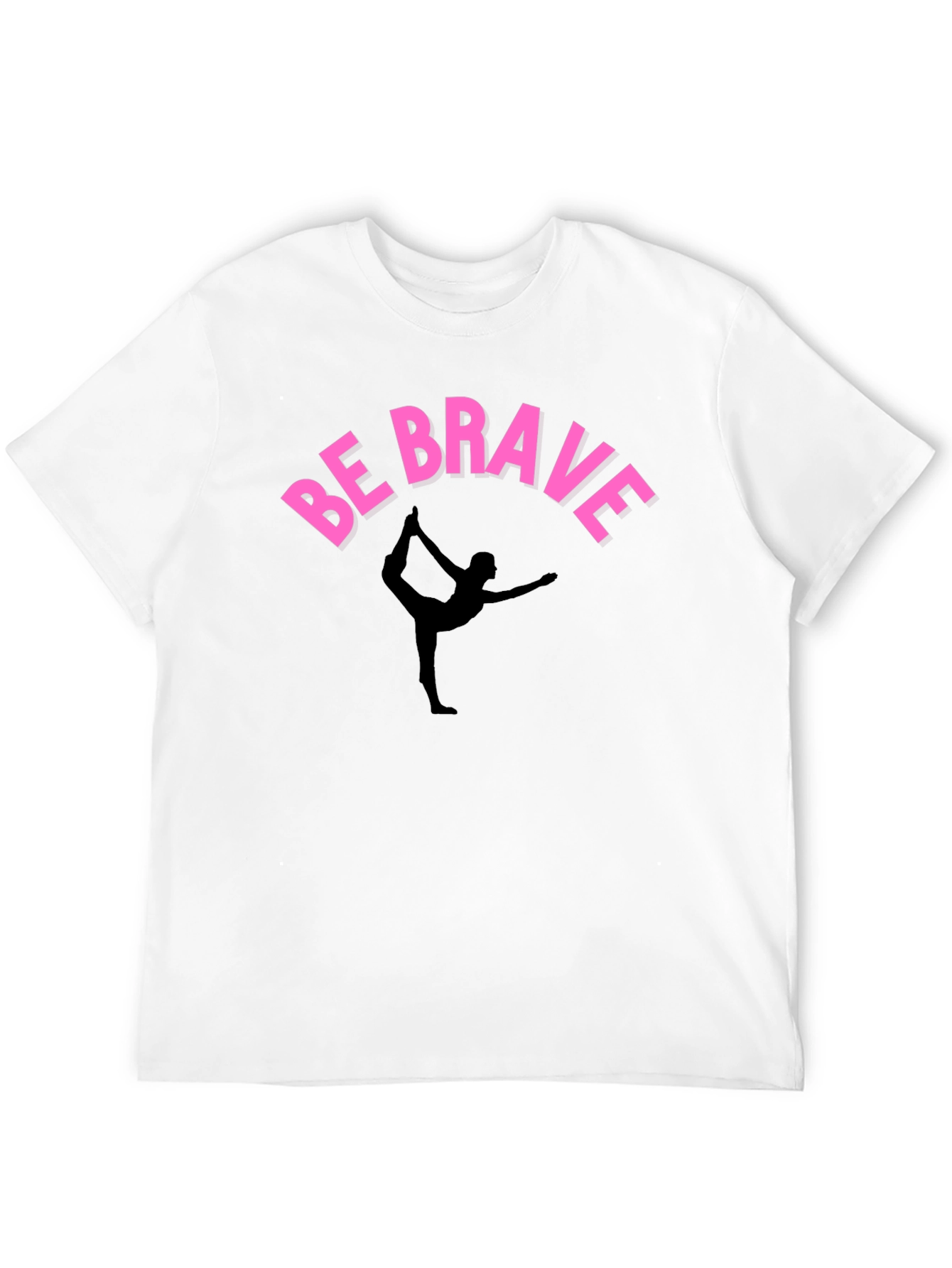 Be Brave Yoga T-Shirt - Black
