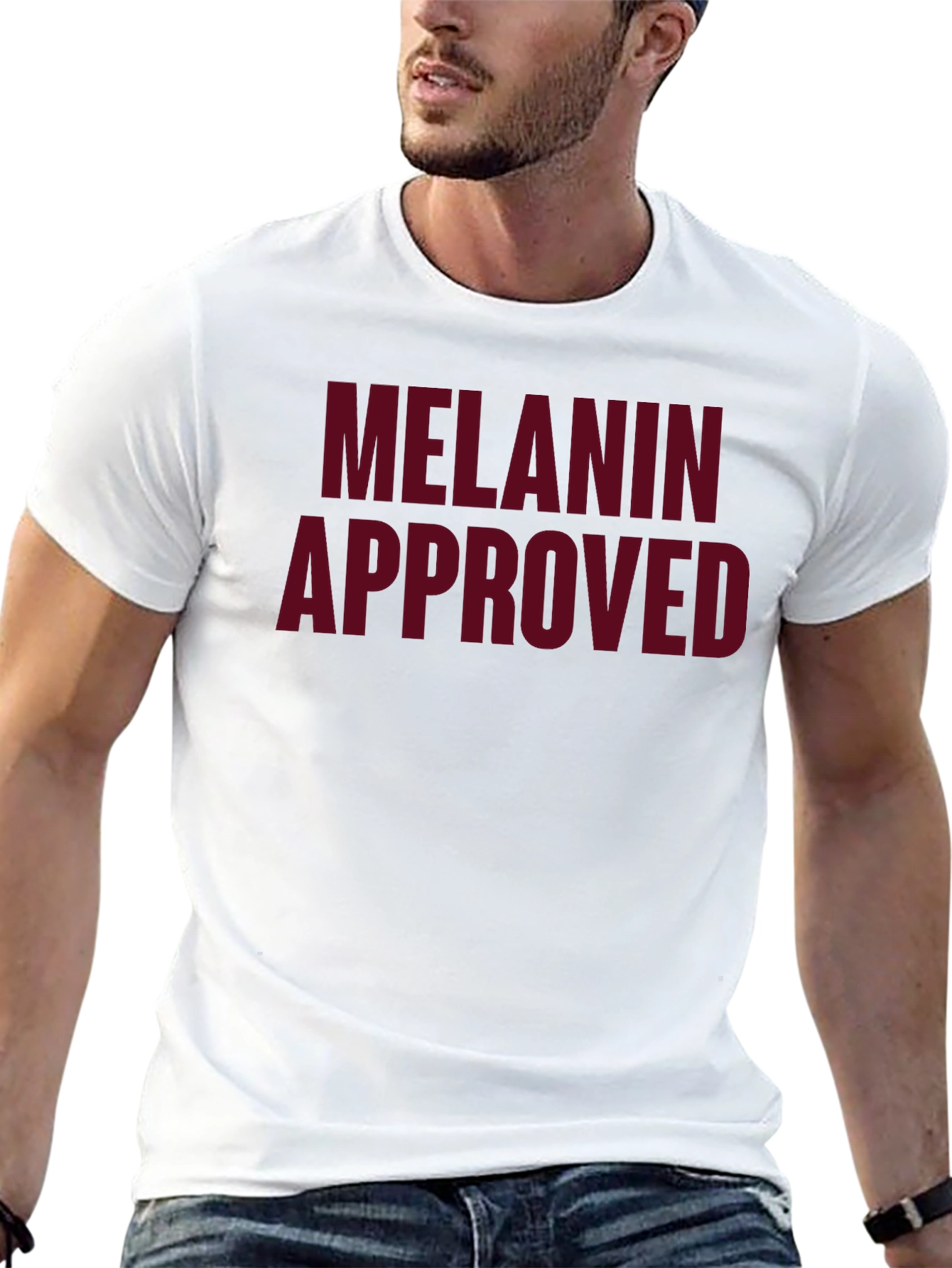Melanin Approved Graphic T-Shirt - Casual Black Tee