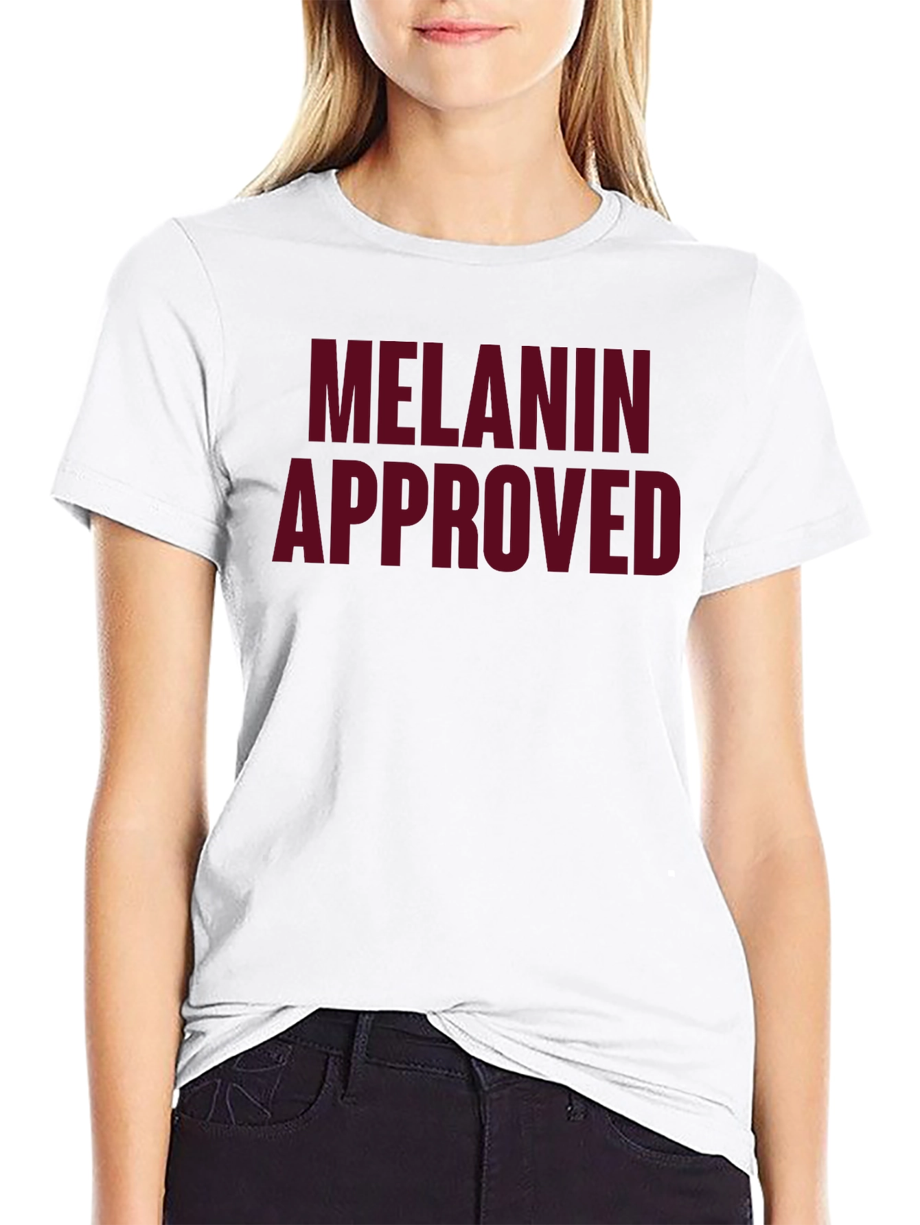 Melanin Approved Graphic T-Shirt - Casual Black Tee