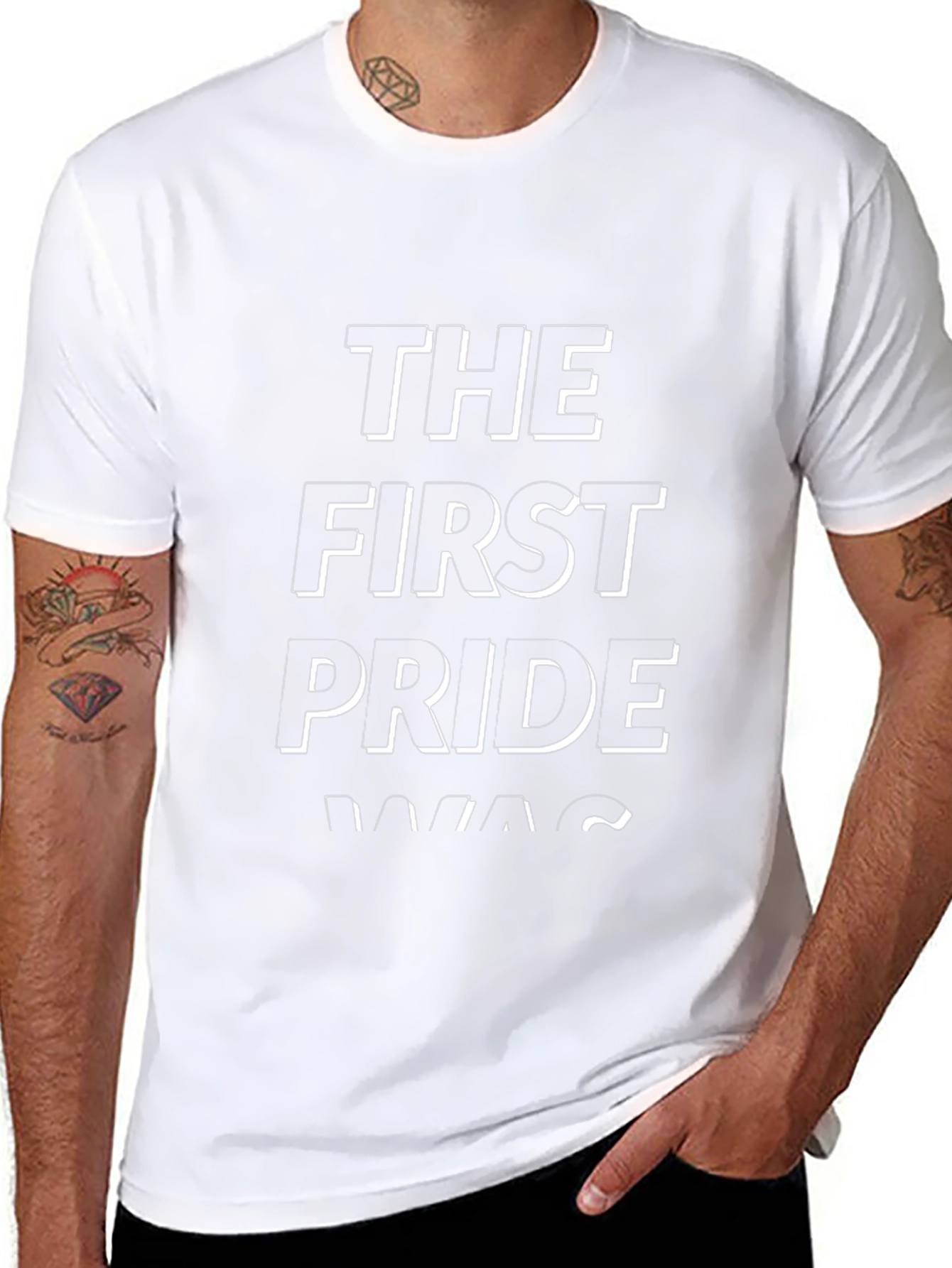 The First Pride Was T-Shirt - Black Graphic Tee