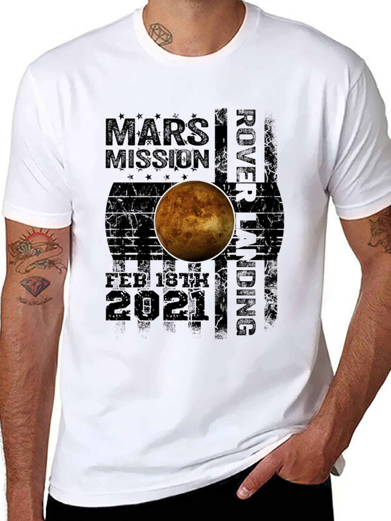 Mars Mission Rover Landing T-Shirt - Feb 18th 2021