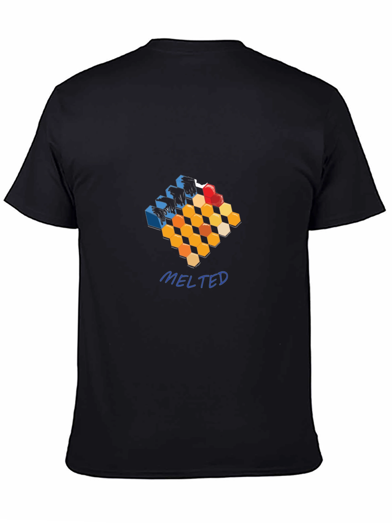 Abstract Hexagon Graphic T-Shirt - Meltdown Style