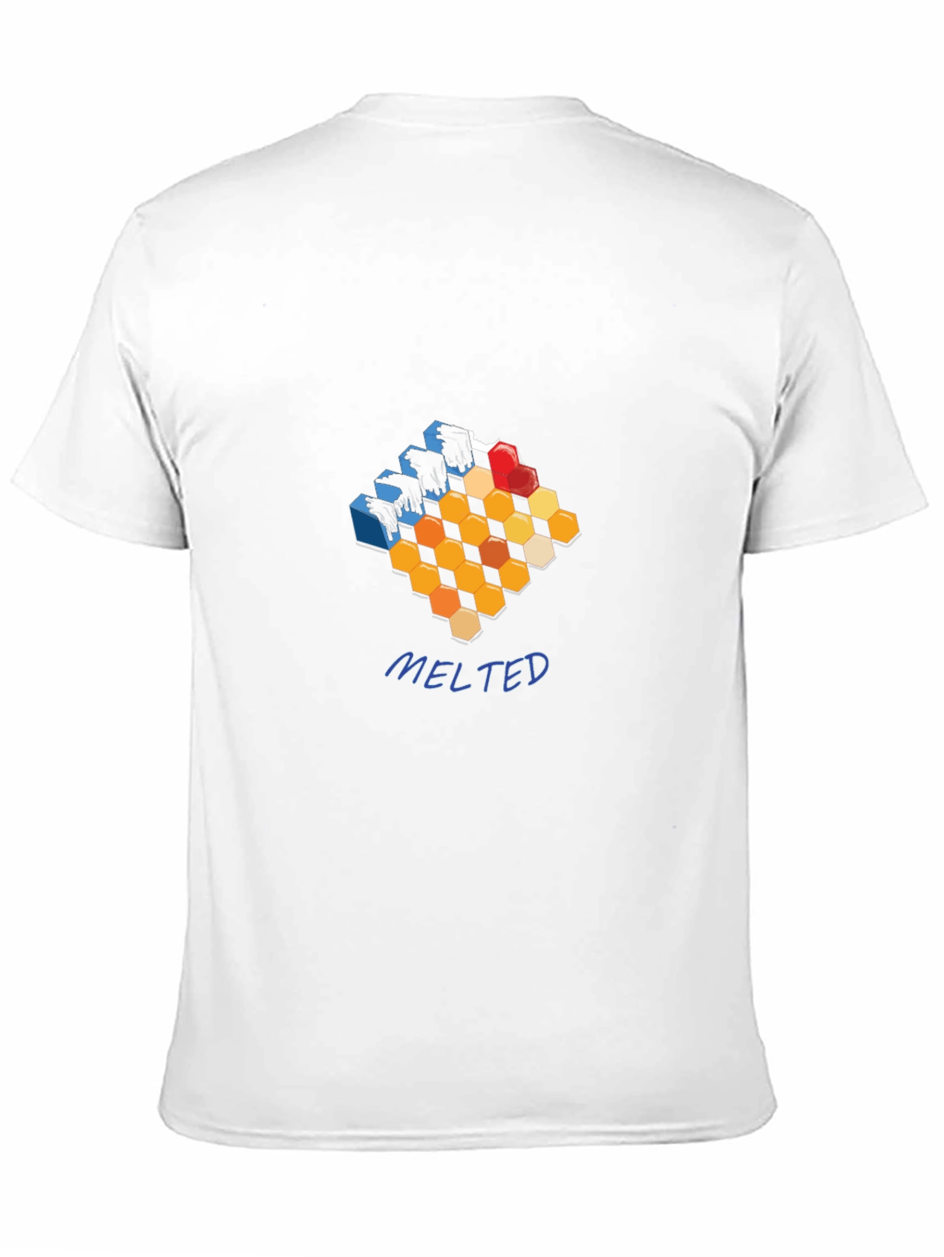 Abstract Hexagon Graphic T-Shirt - Meltdown Style