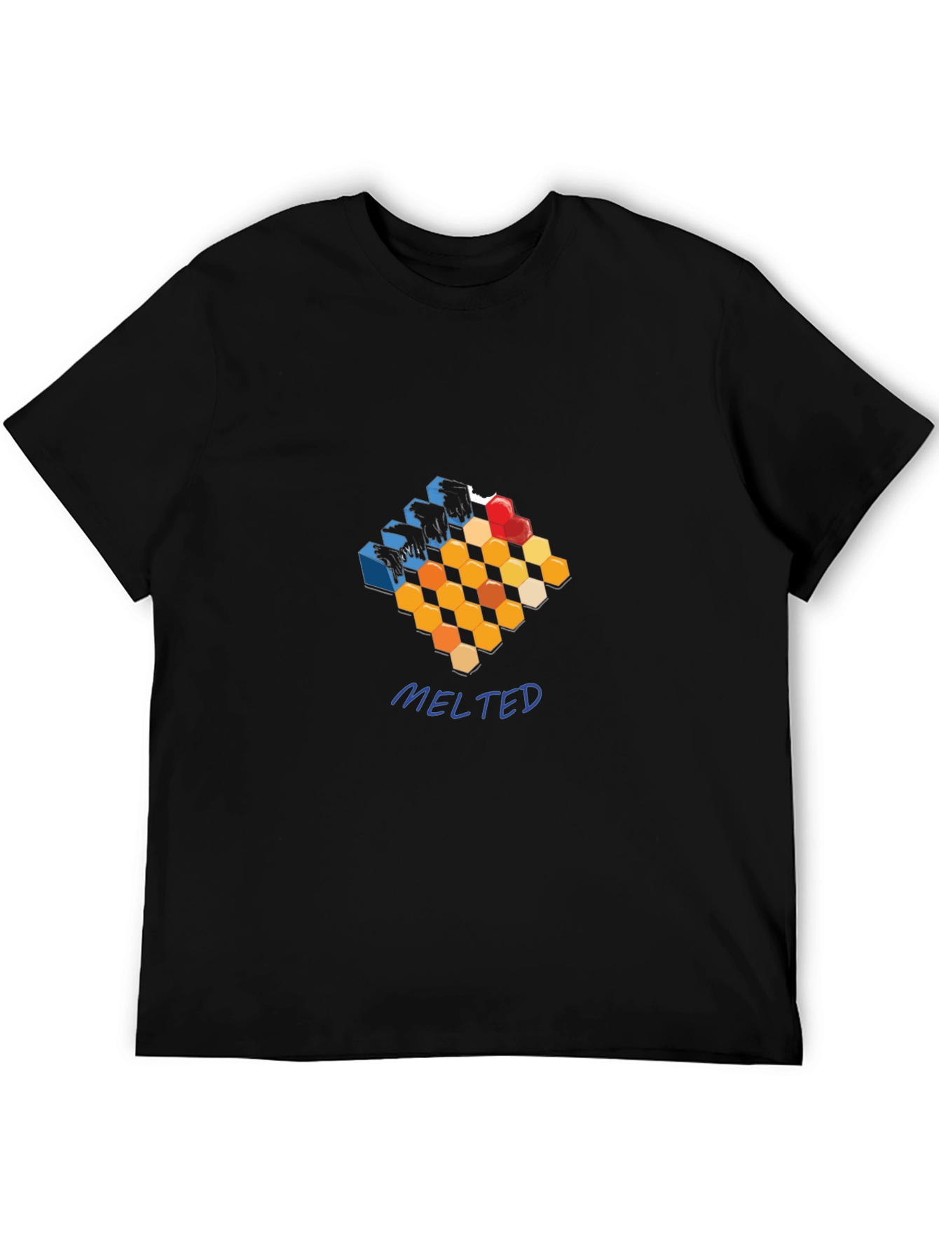 Abstract Hexagon Graphic T-Shirt - Meltdown Style