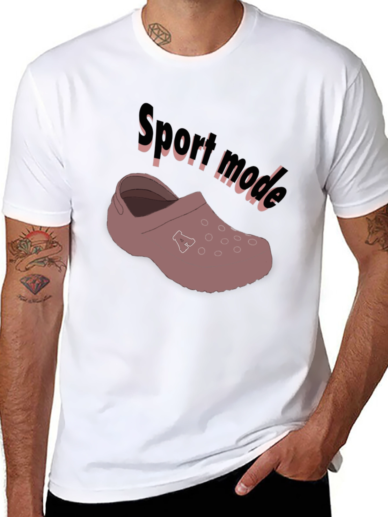 Sport Mode Croc T-Shirt - Black