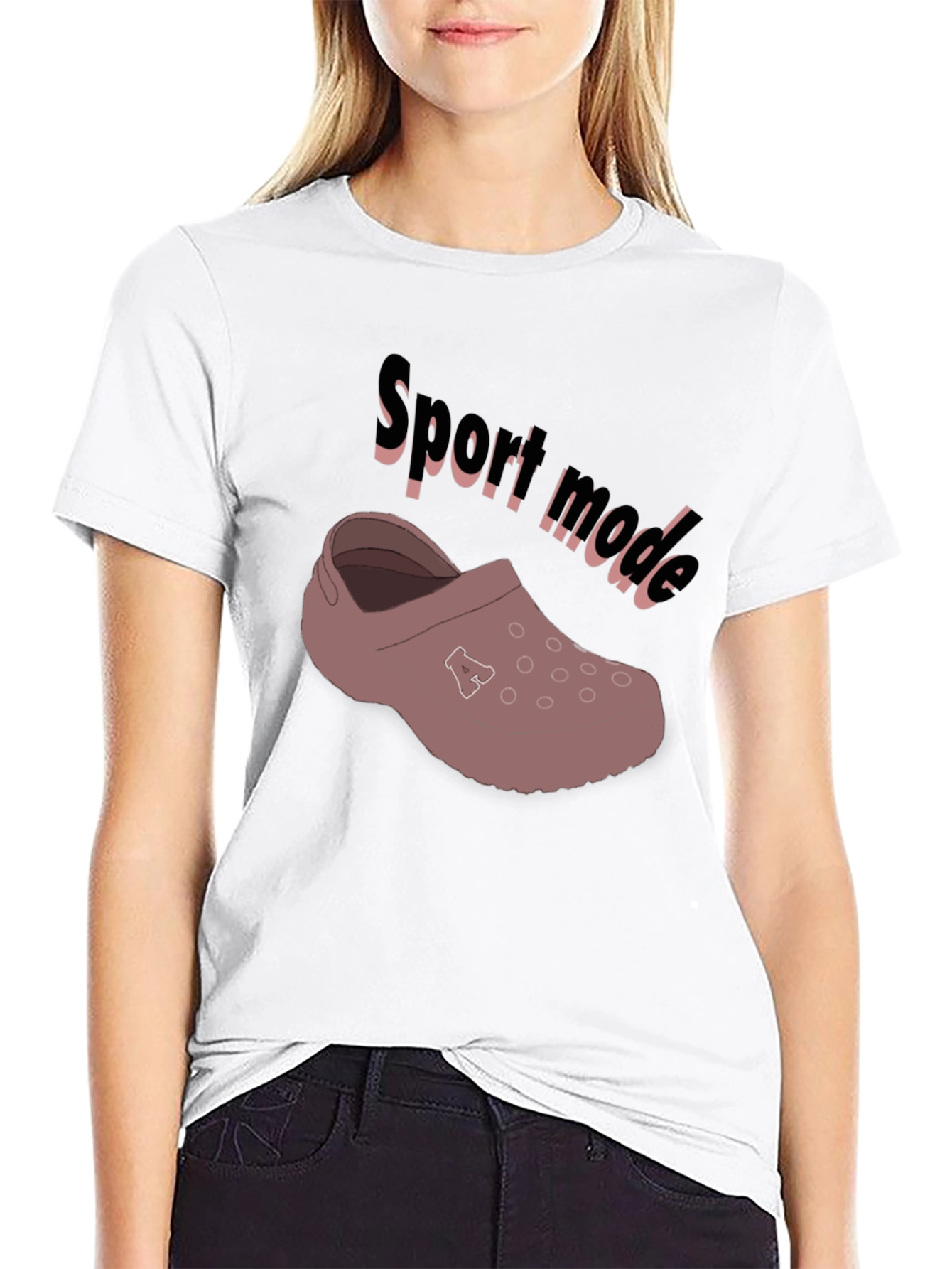 Sport Mode Croc T-Shirt - Black