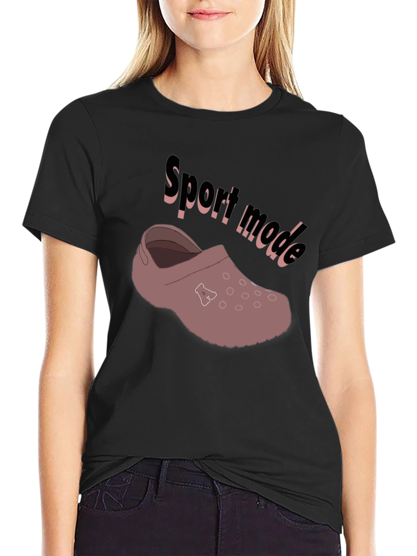 Sport Mode Croc T-Shirt - Black