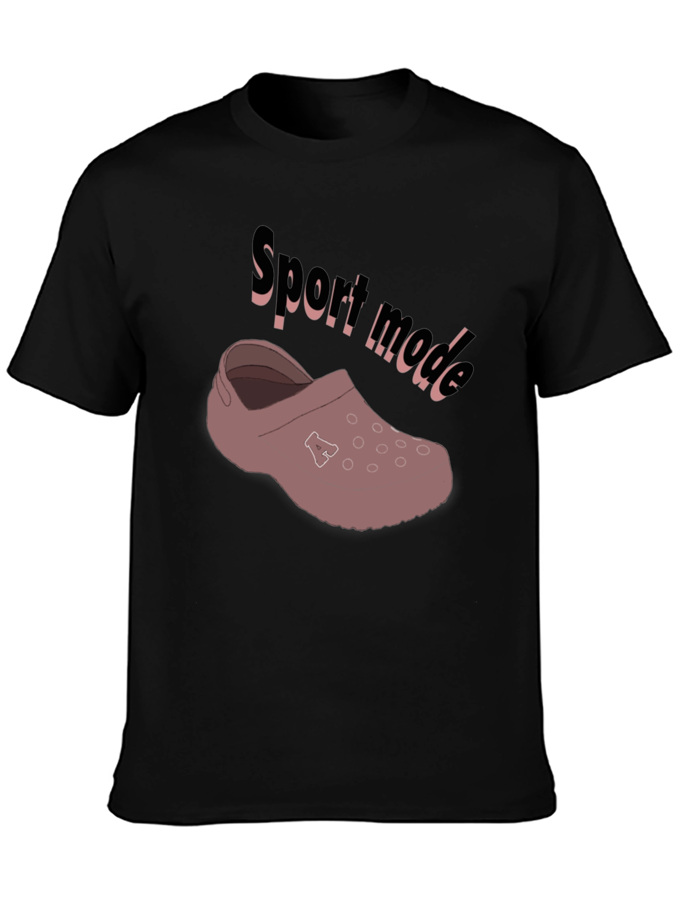 Sport Mode Croc T-Shirt - Black