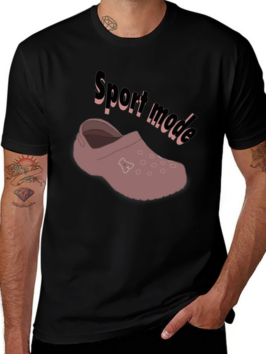 Sport Mode Croc T-Shirt - Black