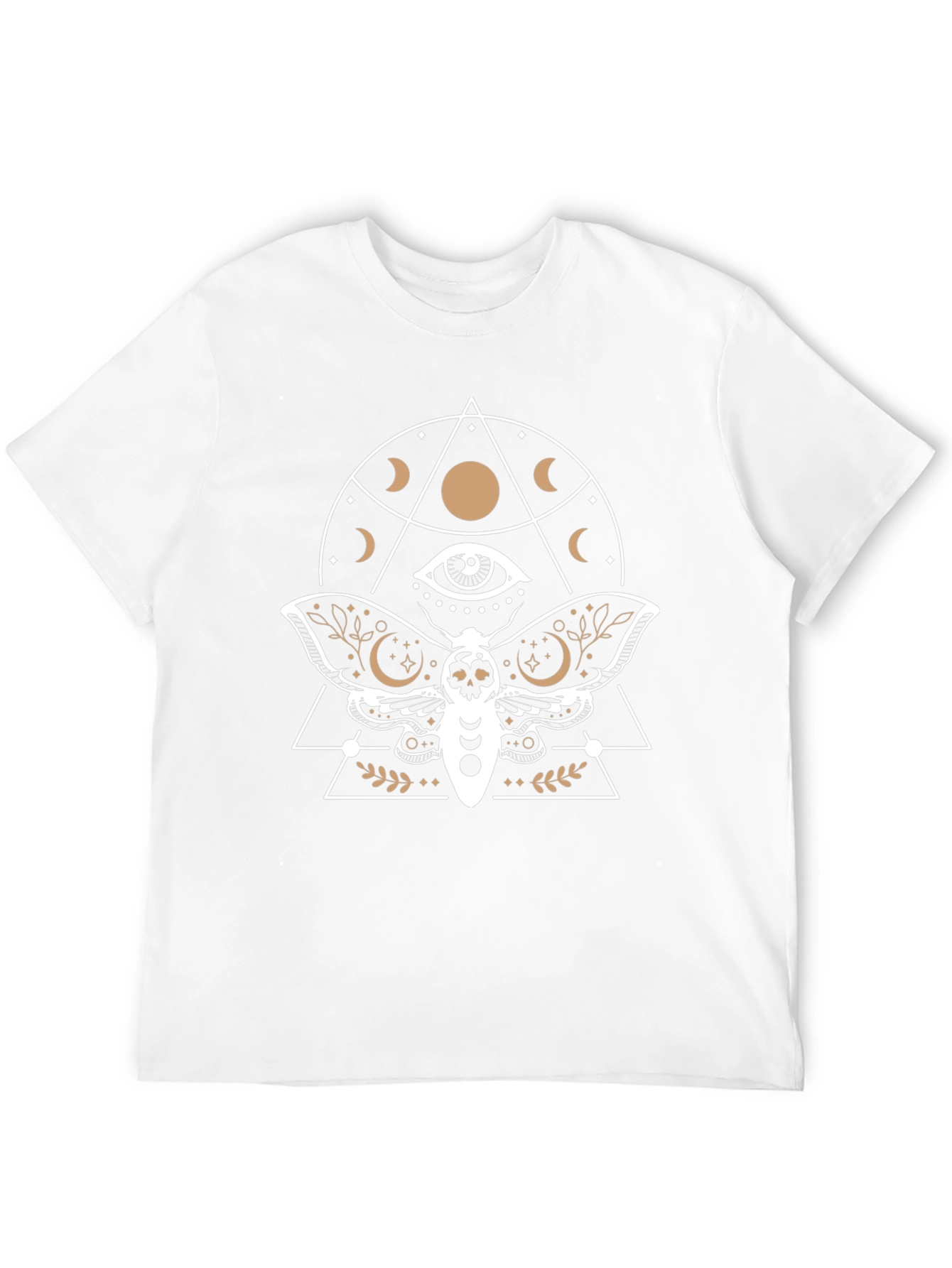 Mystic Moth Graphic Tee - Black Cotton T-Shirt