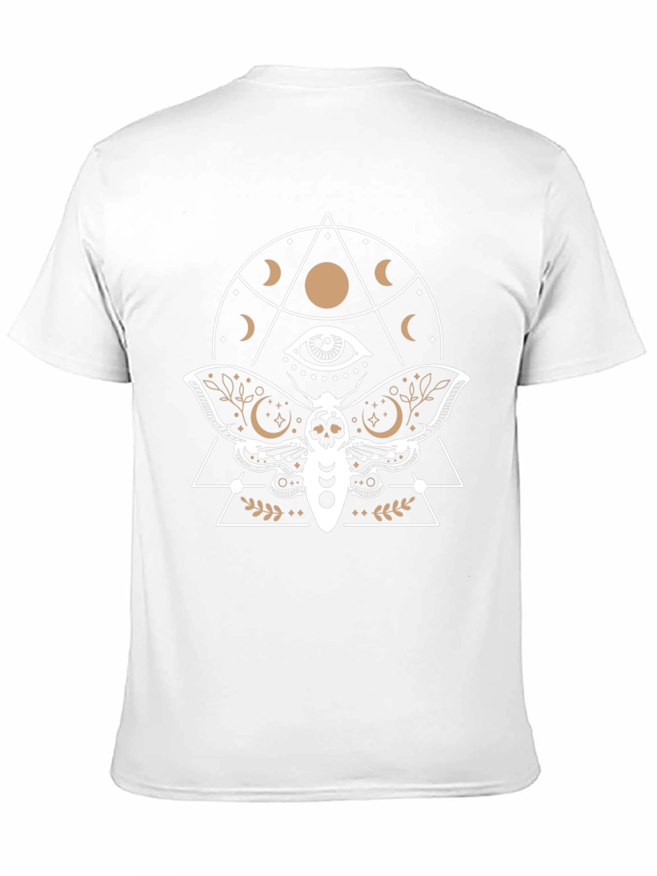 Mystic Moth Graphic Tee - Black Cotton T-Shirt
