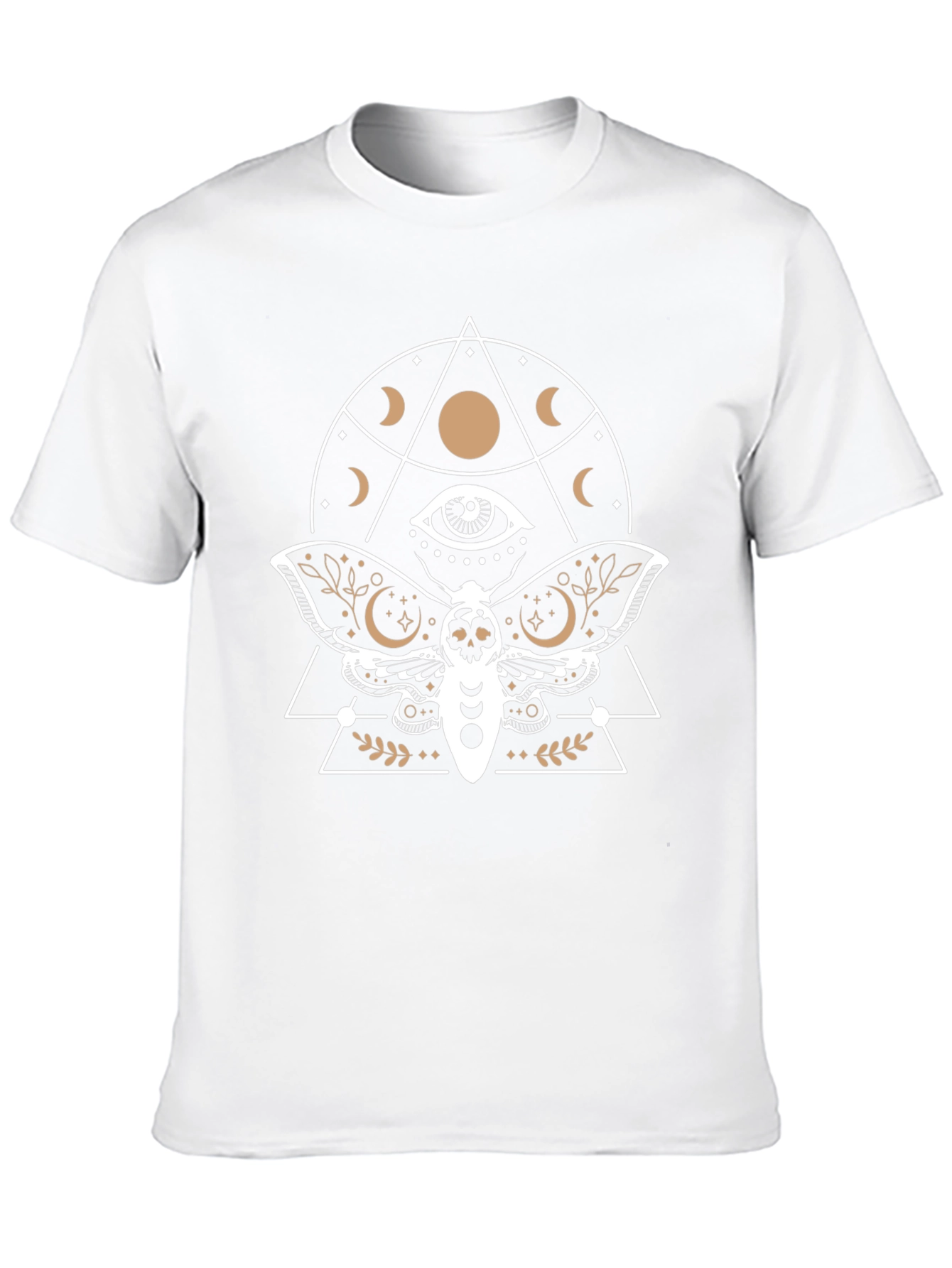 Mystic Moth Graphic Tee - Black Cotton T-Shirt