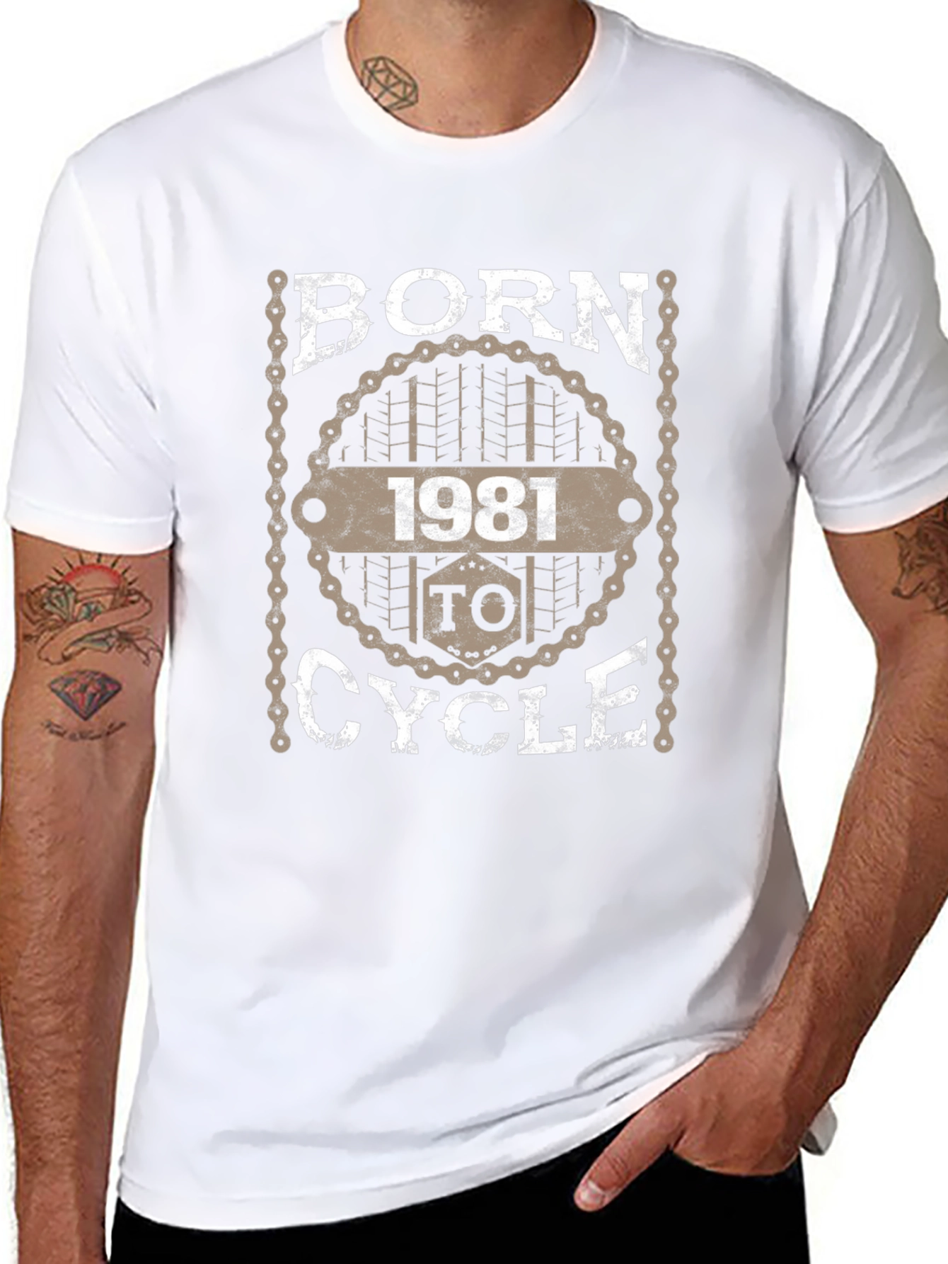 Born to Cycle 1981 Black T-Shirt