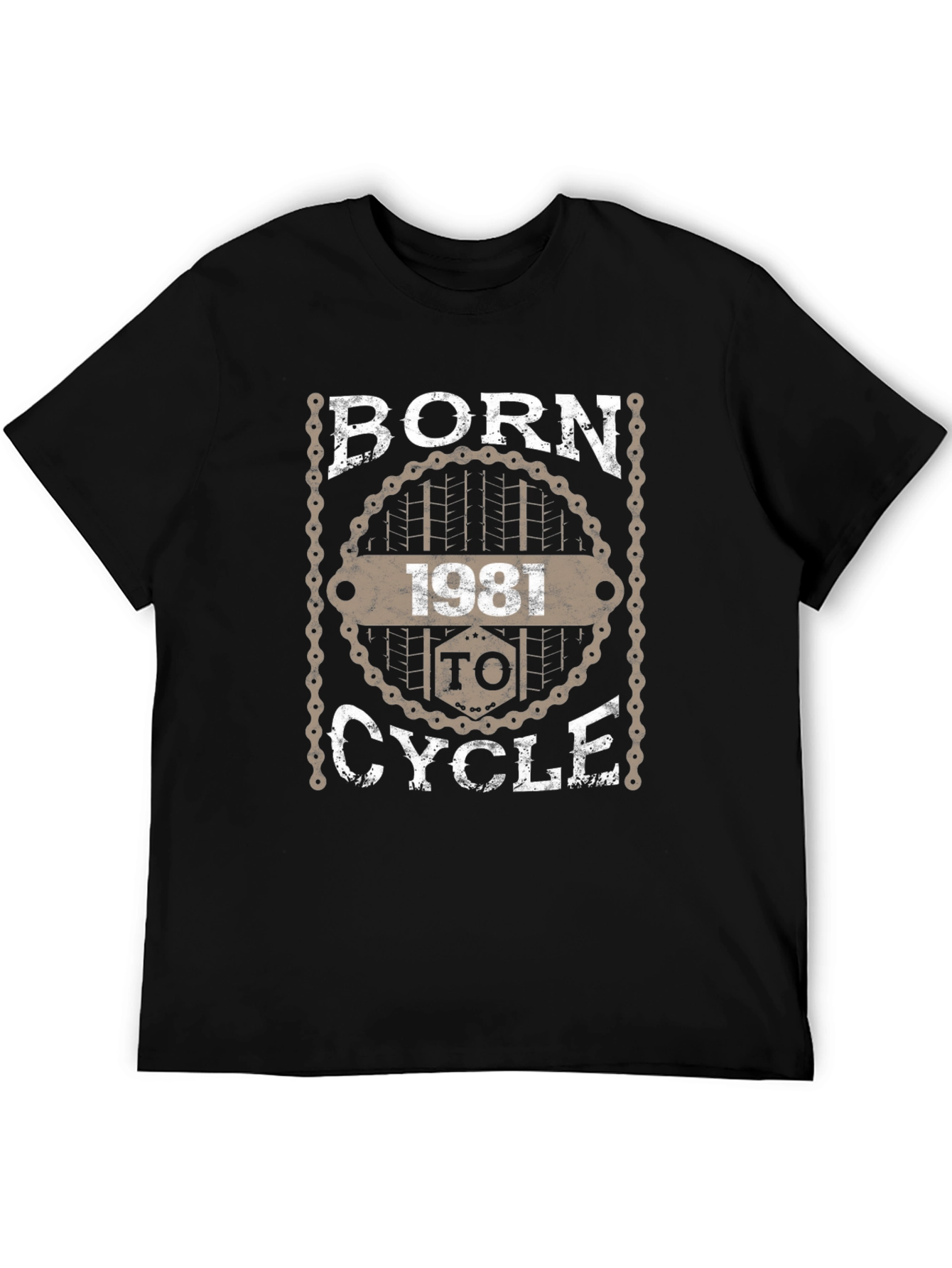 Born to Cycle 1981 Black T-Shirt
