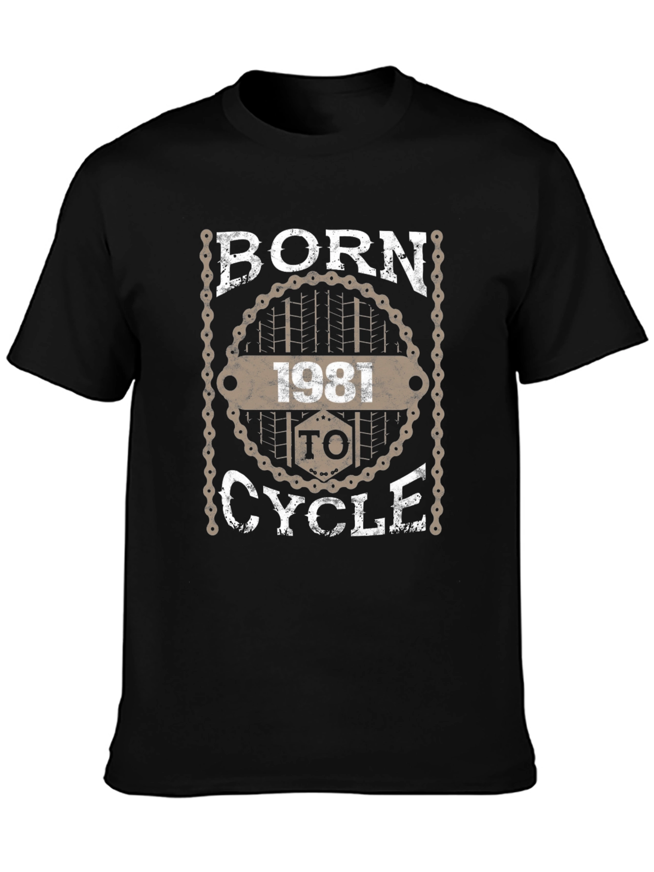 Born to Cycle 1981 Black T-Shirt