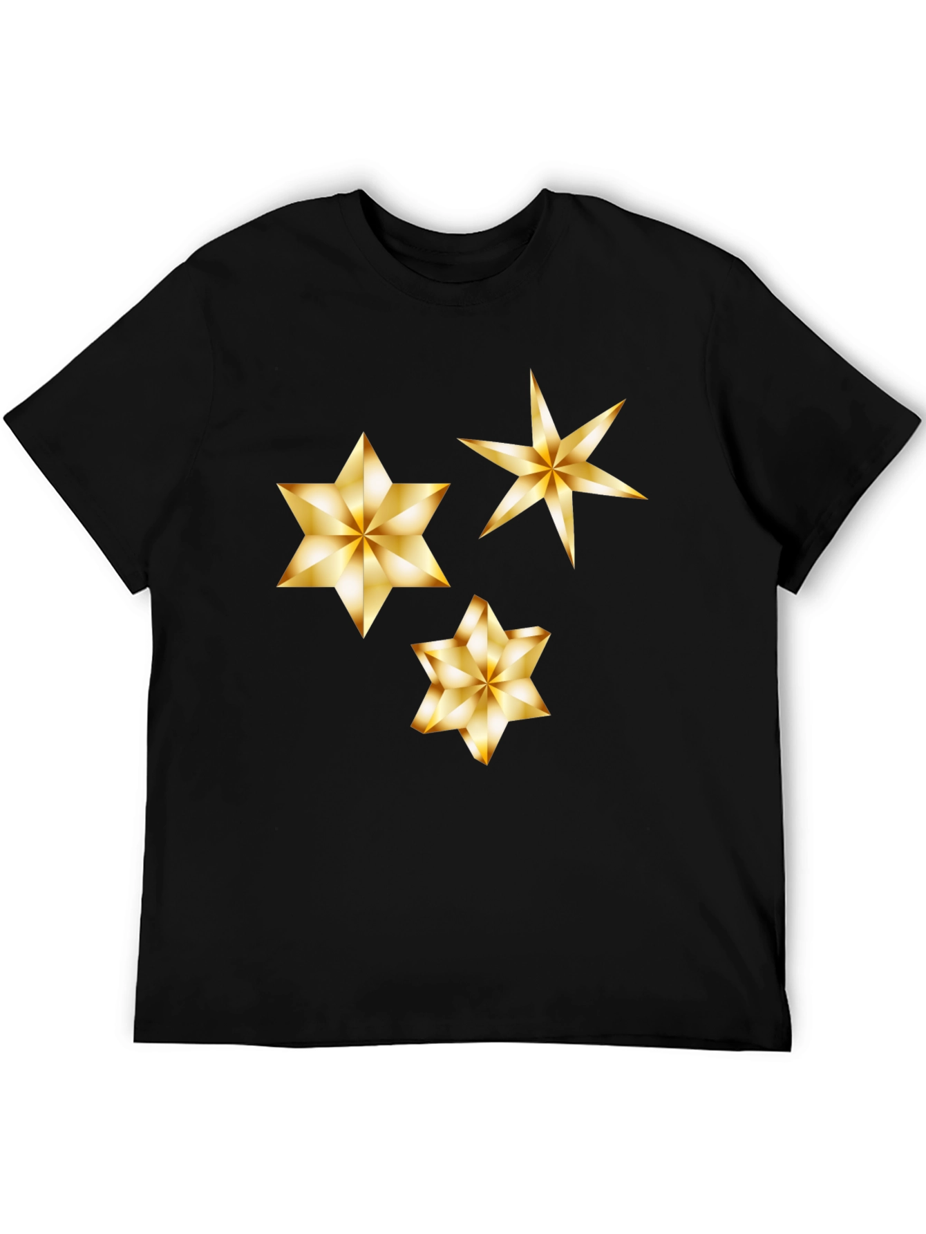 Gold Star Graphic Black Tee