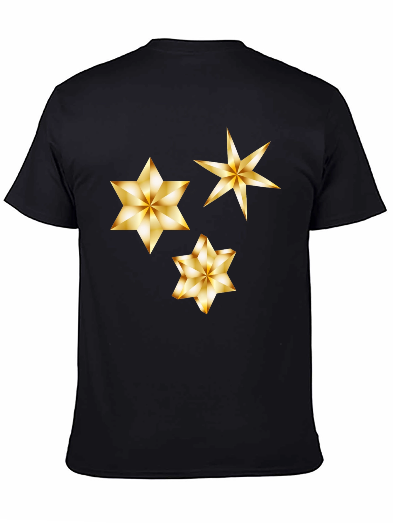 Gold Star Graphic Black Tee