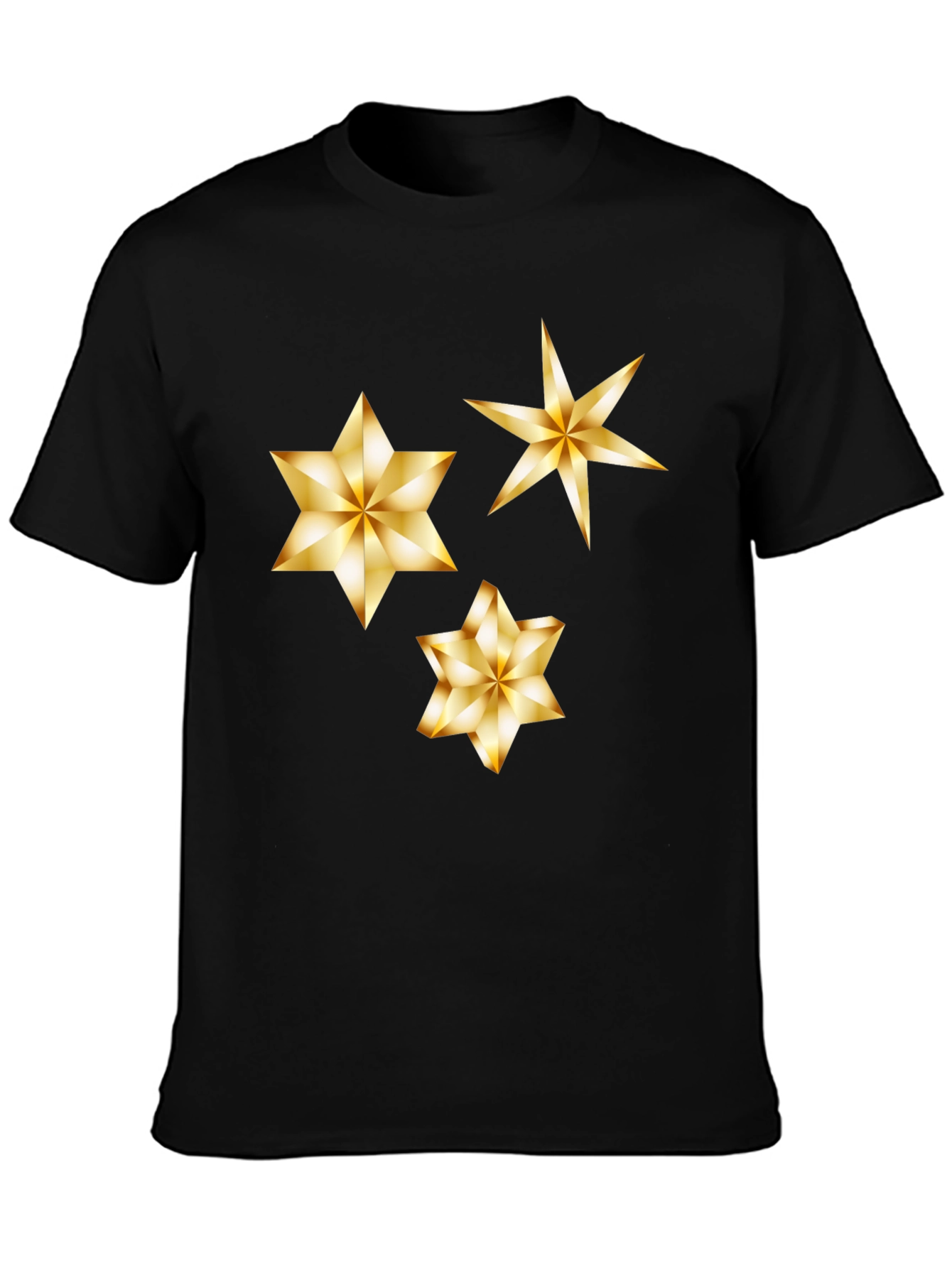 Gold Star Graphic Black Tee