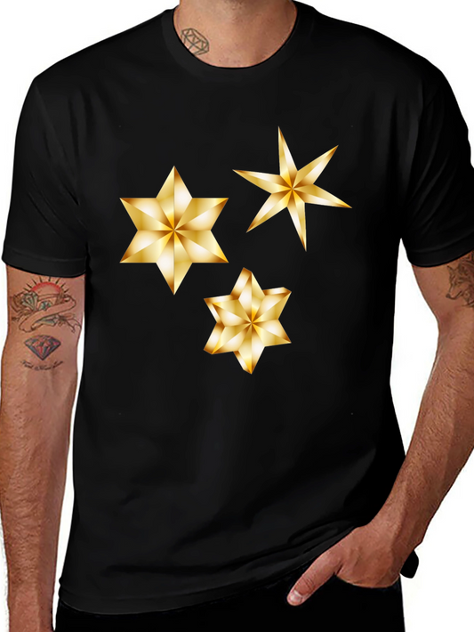 Gold Star Graphic Black Tee