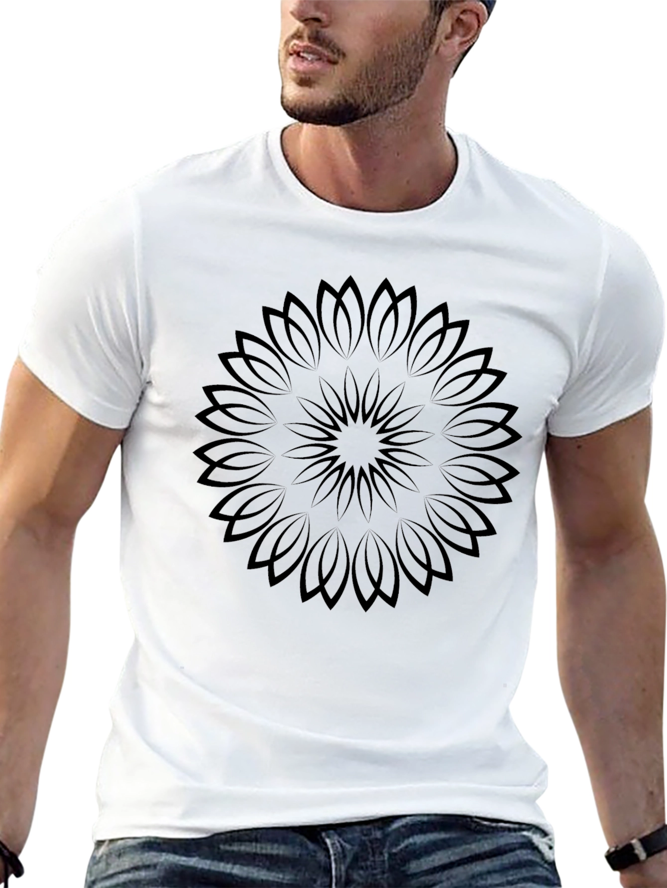 Mandala Graphic Black T-Shirt